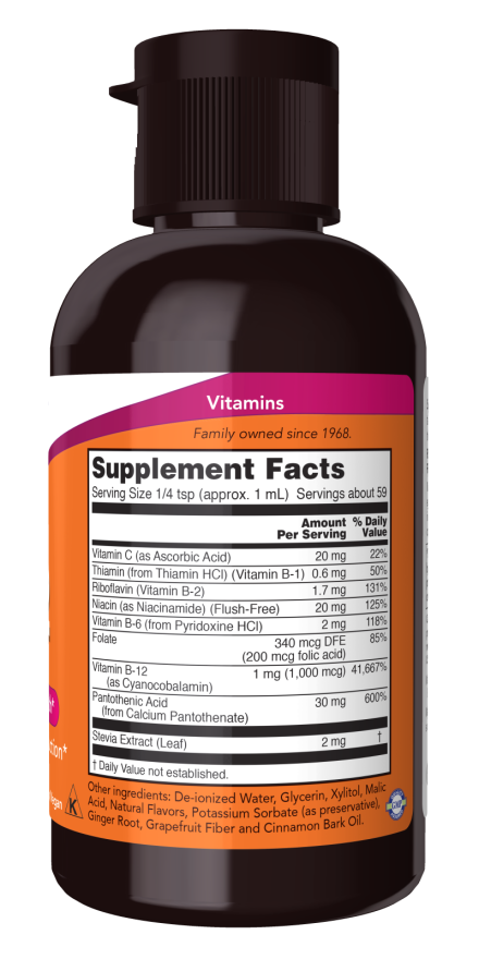 Vitamine B-12 Complex Vloeibaar | 59 ml | NOW® Foods
