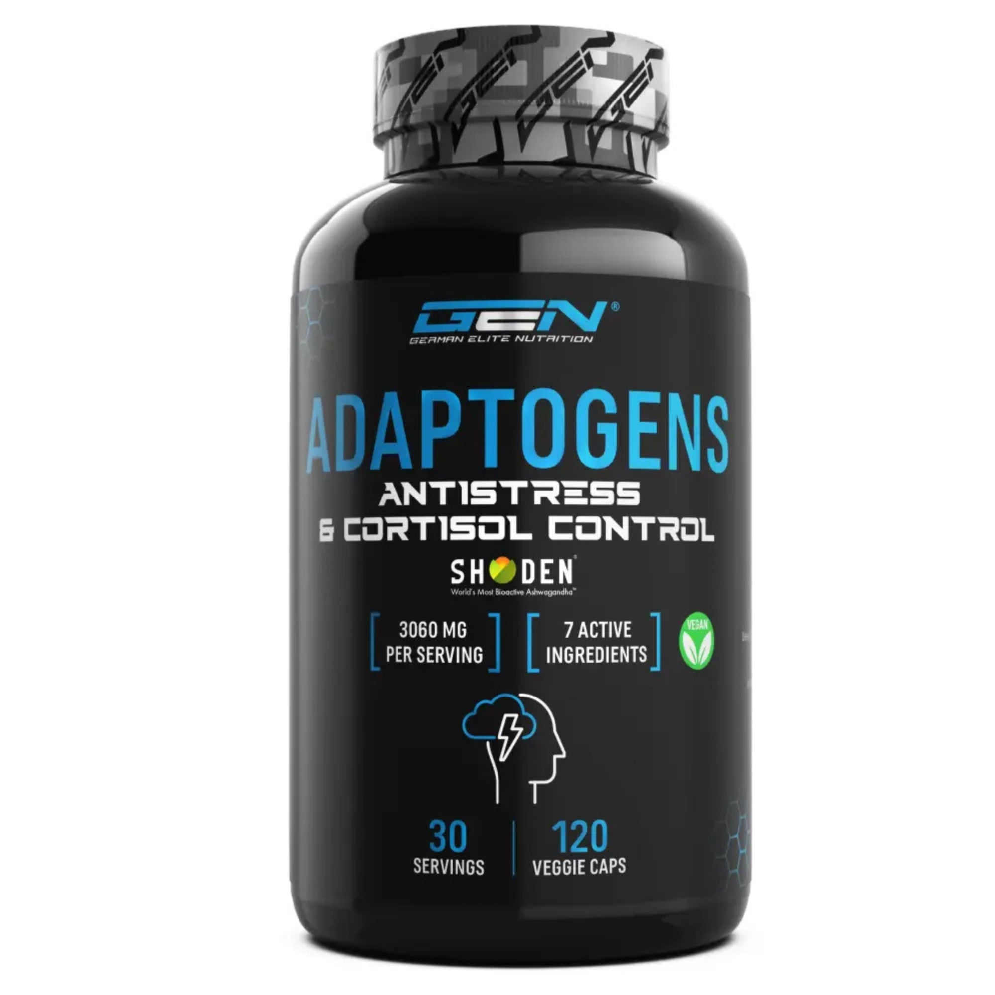 Adaptogenen | Antistress & Relax Ondersteuning | 120 capsules | German Elite Nutrition