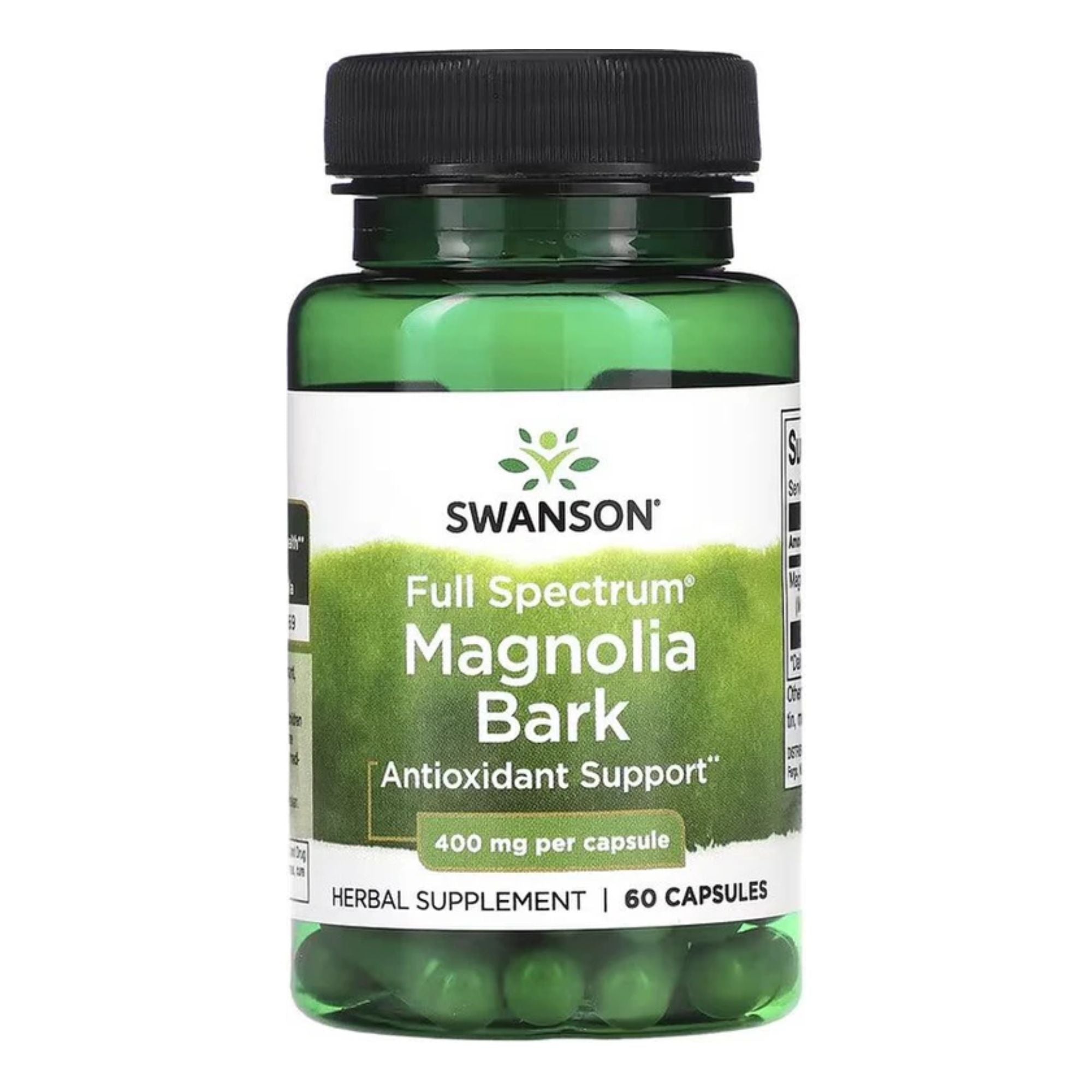 Swanson Full Spectrum Magnolia Bark - 400 mg - 60 Capsules
