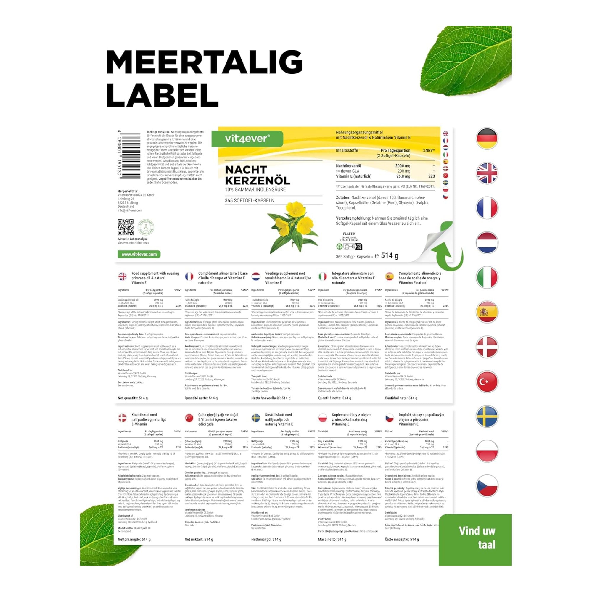 vit4ever teunisbloemolie