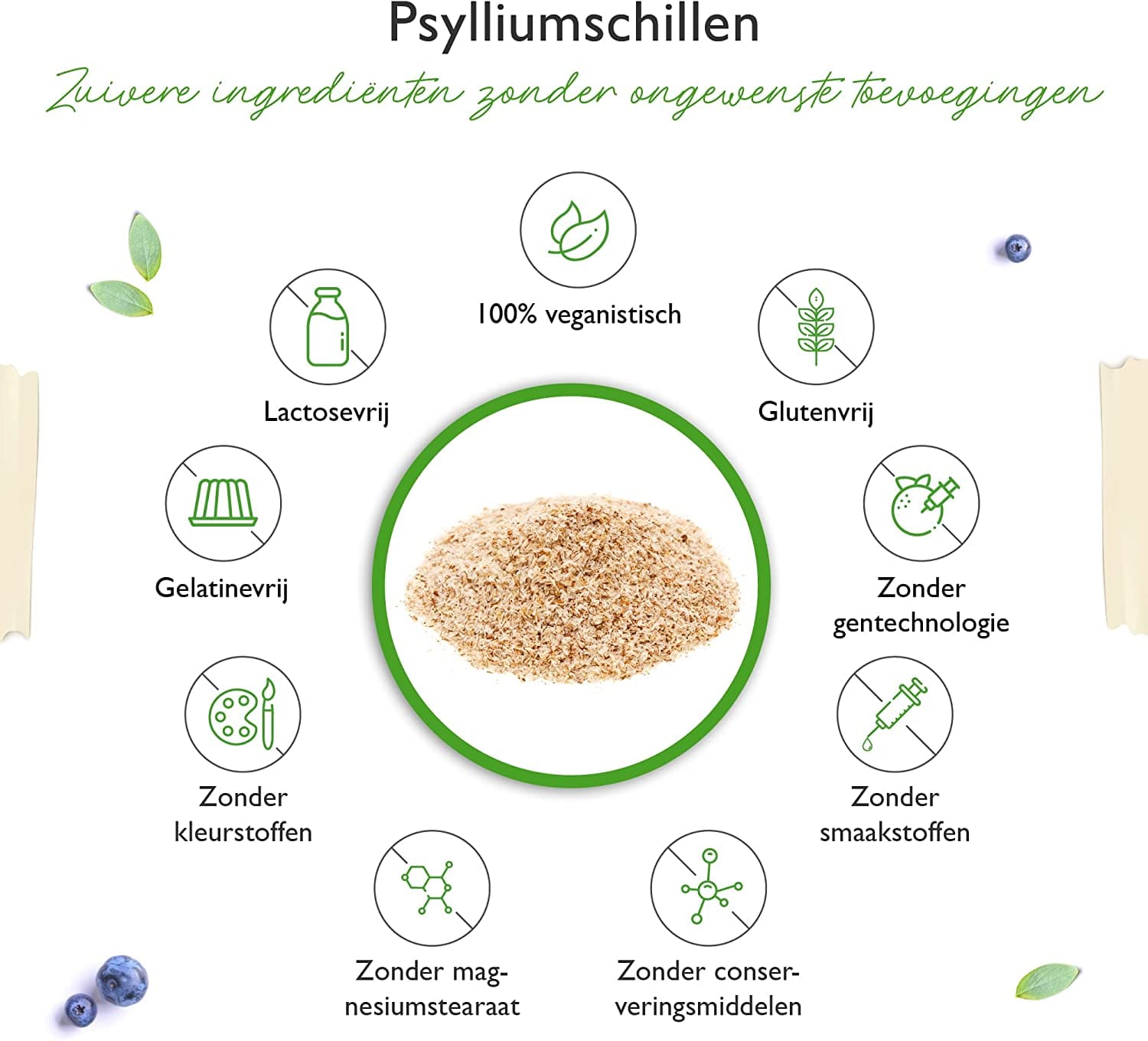 Vegan psylliumvezels zonder toevoegingen