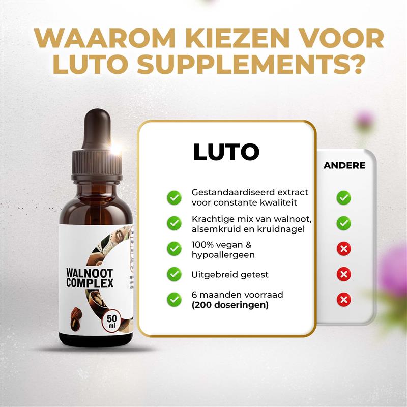 Zwarte Walnoot Complex (Black Walnut Complex) | 50 ml | LUTO Supplements