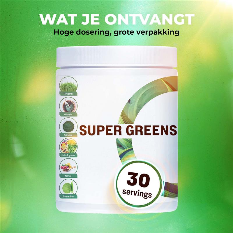 Super Greens (Superfood Mix) | 300 gram | LUTO Supplements