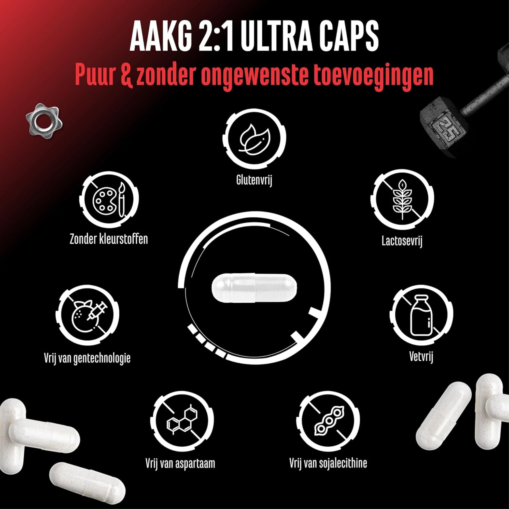 AAKG Ultra Caps (Arginin-Alpha-Ketoglutarat) 1150mg | 365 capsules | German Elite Nutrition