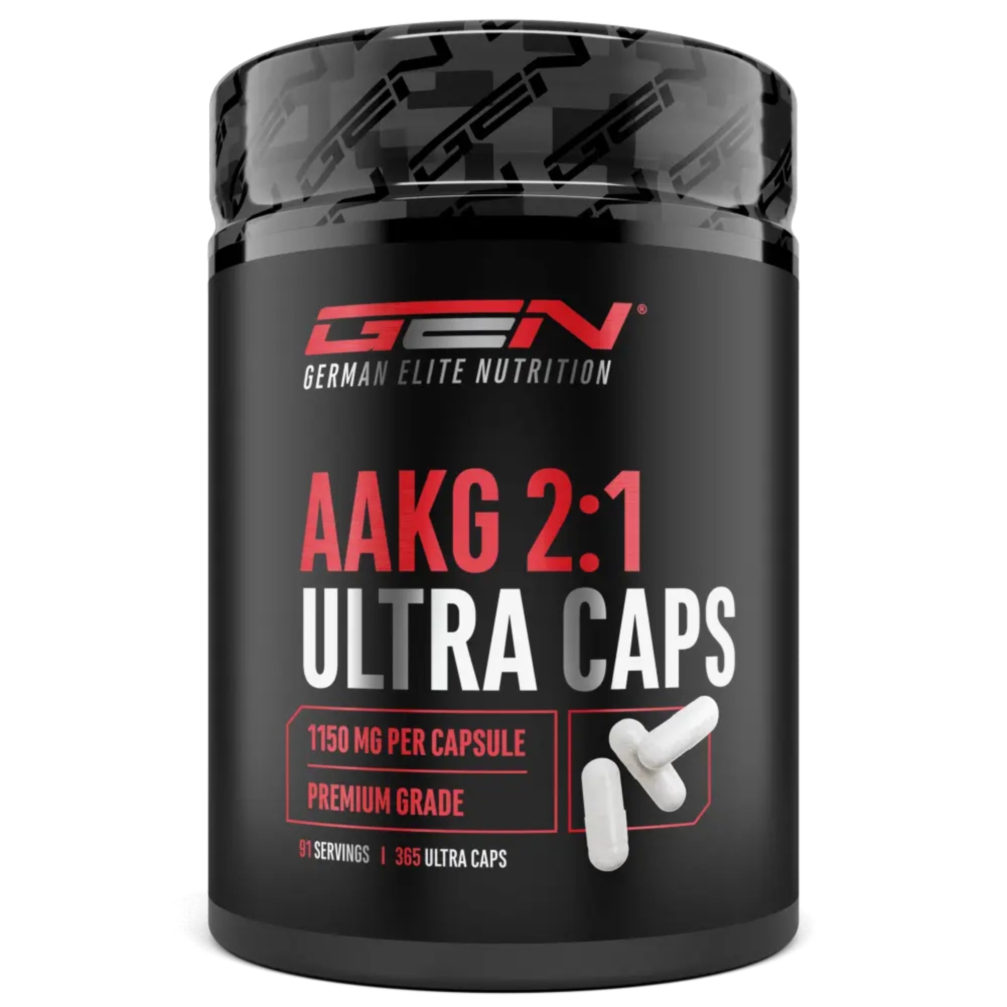 AAKG Ultra Caps (Arginin-Alpha-Ketoglutarat) 1150mg | 365 capsules | German Elite Nutrition