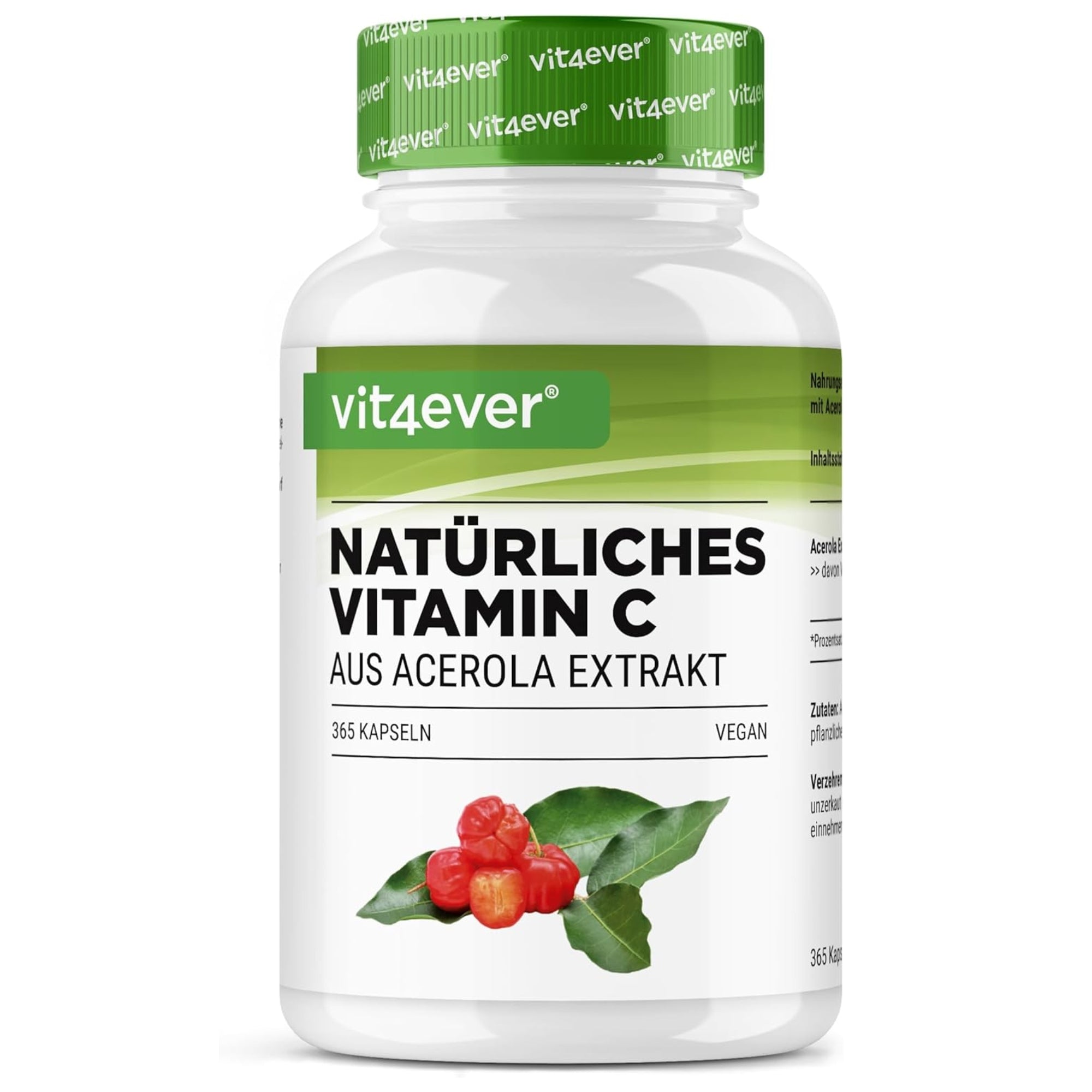 Acerola-extract | 25% natuurlijke vitamine C | Vit4ever