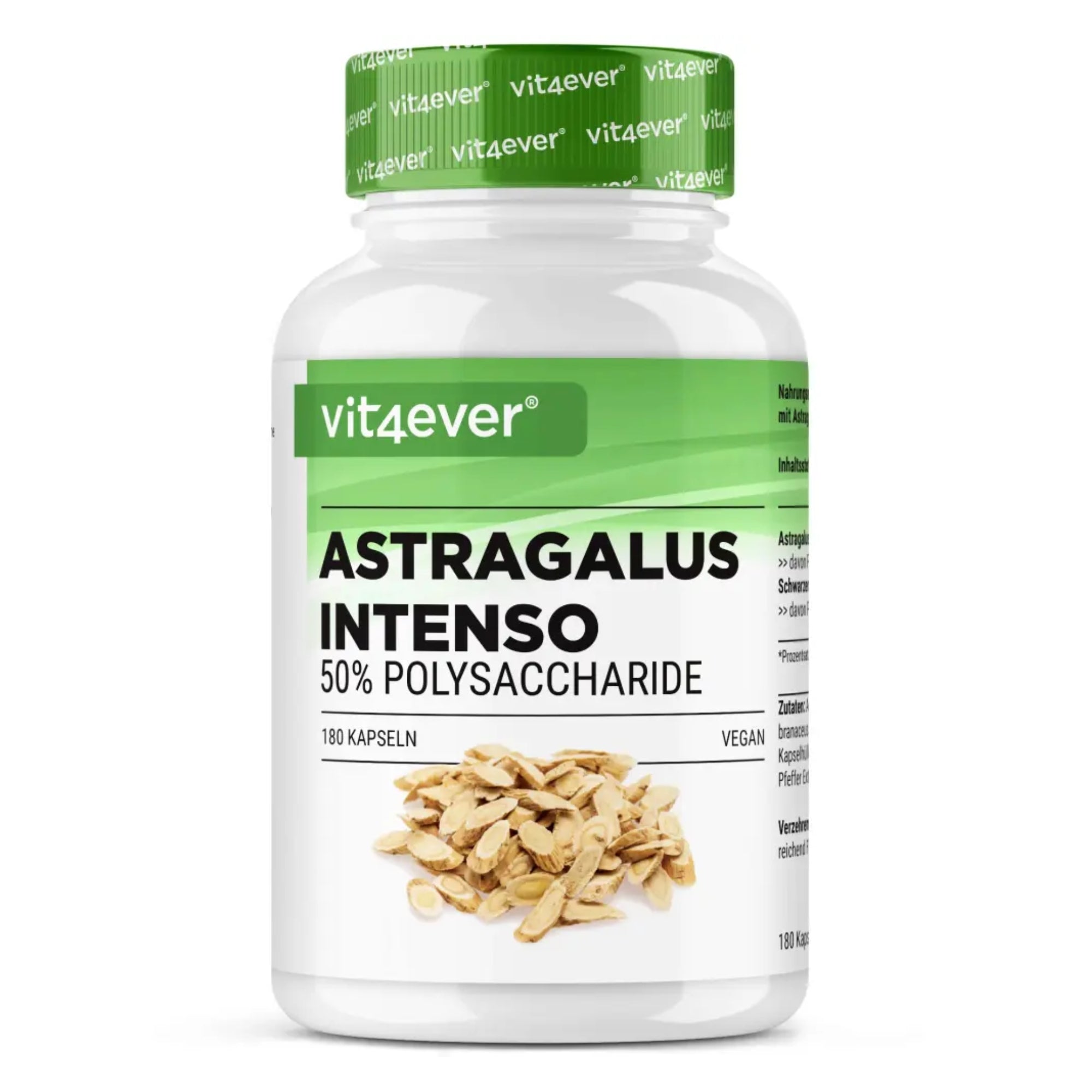 Astragalus Extract 50% Polysacchariden | 180 capsules | Vit4ever