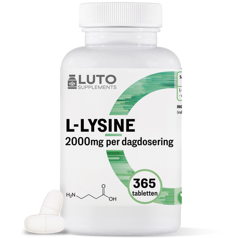 L-Lysine 1000 mg | Jaarvoorraad | 365 Tabletten | LUTO Supplements