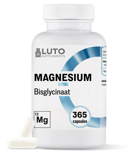 Magnesium Bisglycinaat | 365 capsules | LUTO Supplements