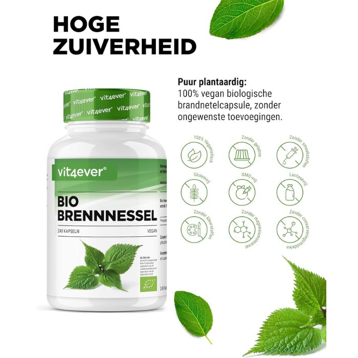 Biologisch Brandnetelextract | 240 Tabletten | Vit4ever