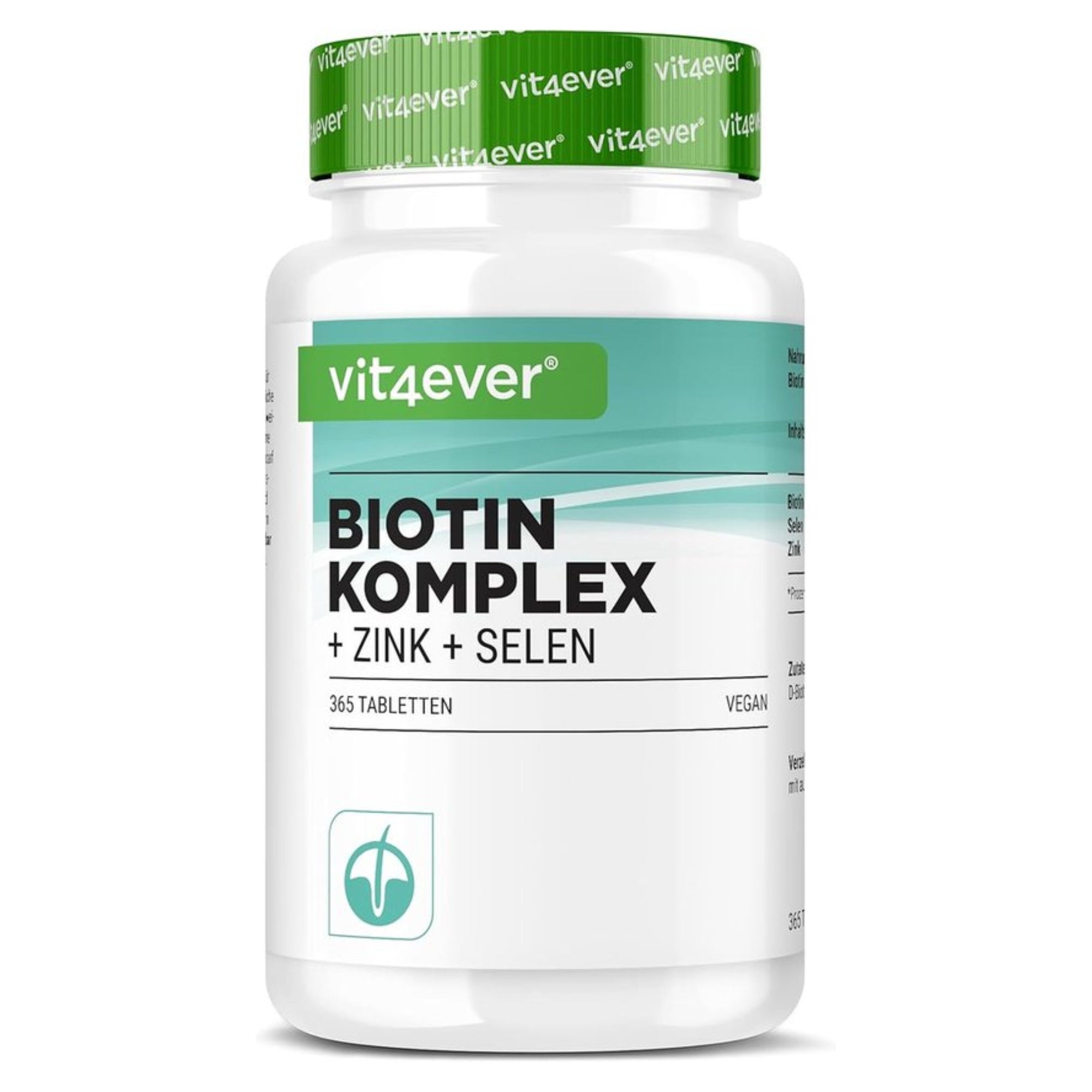 Biotine + Zink + Selenium  | 365 Tabletten | Vit4ever