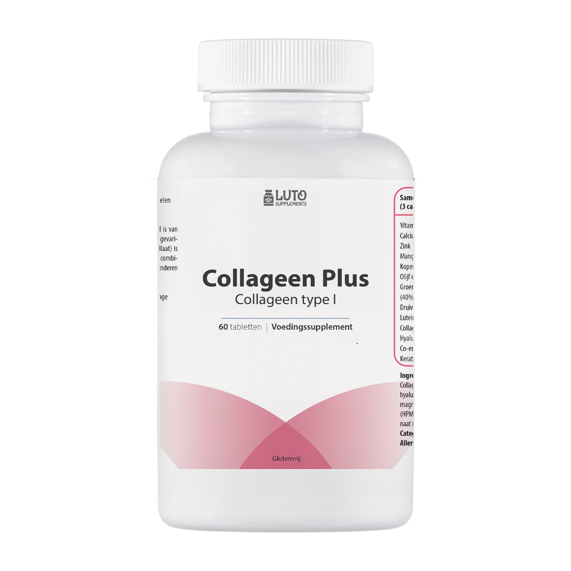 luto supplements collageen | collageen type 1 | 60 tabletten | 500 mg collageen