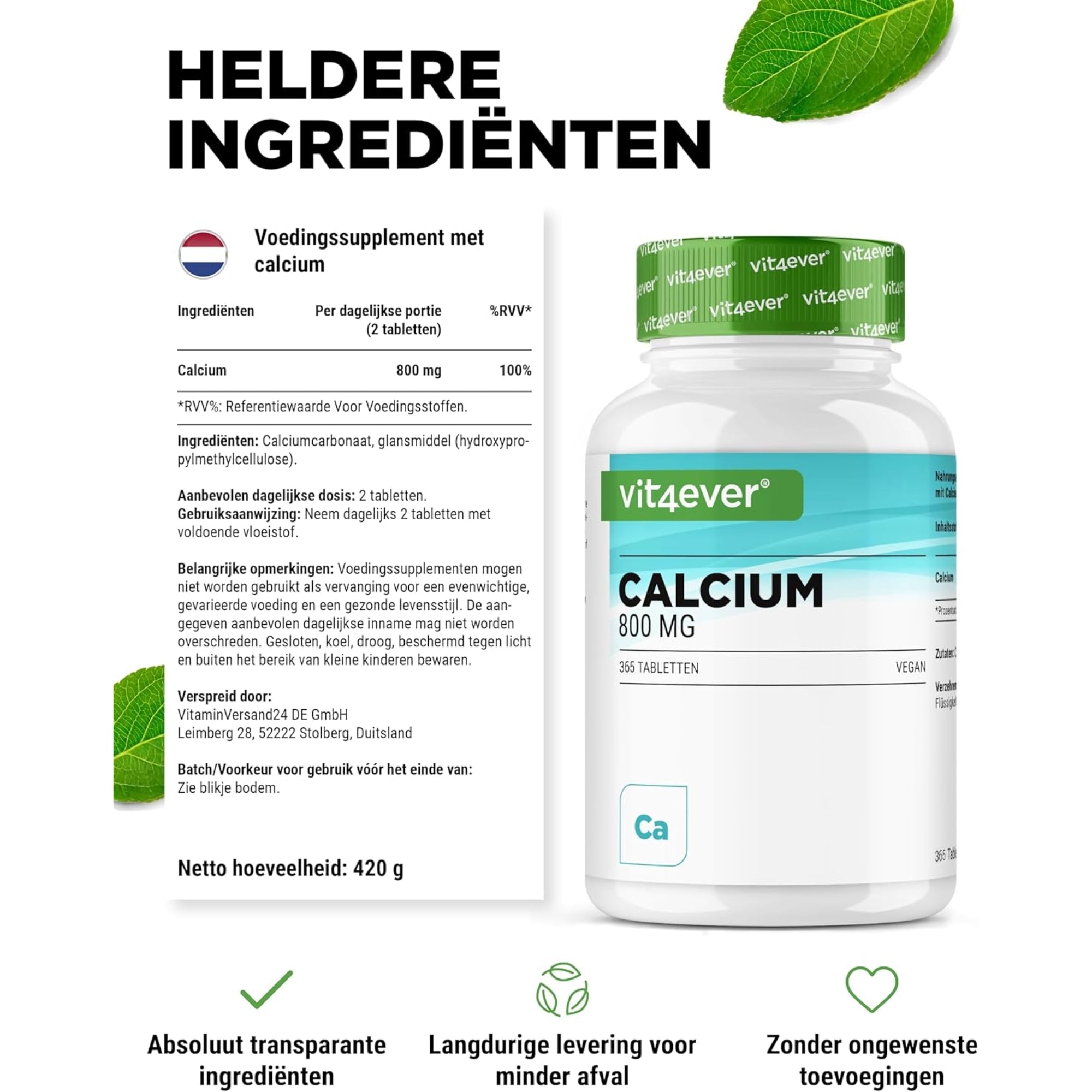 Calcium 800mg | Vit4ever