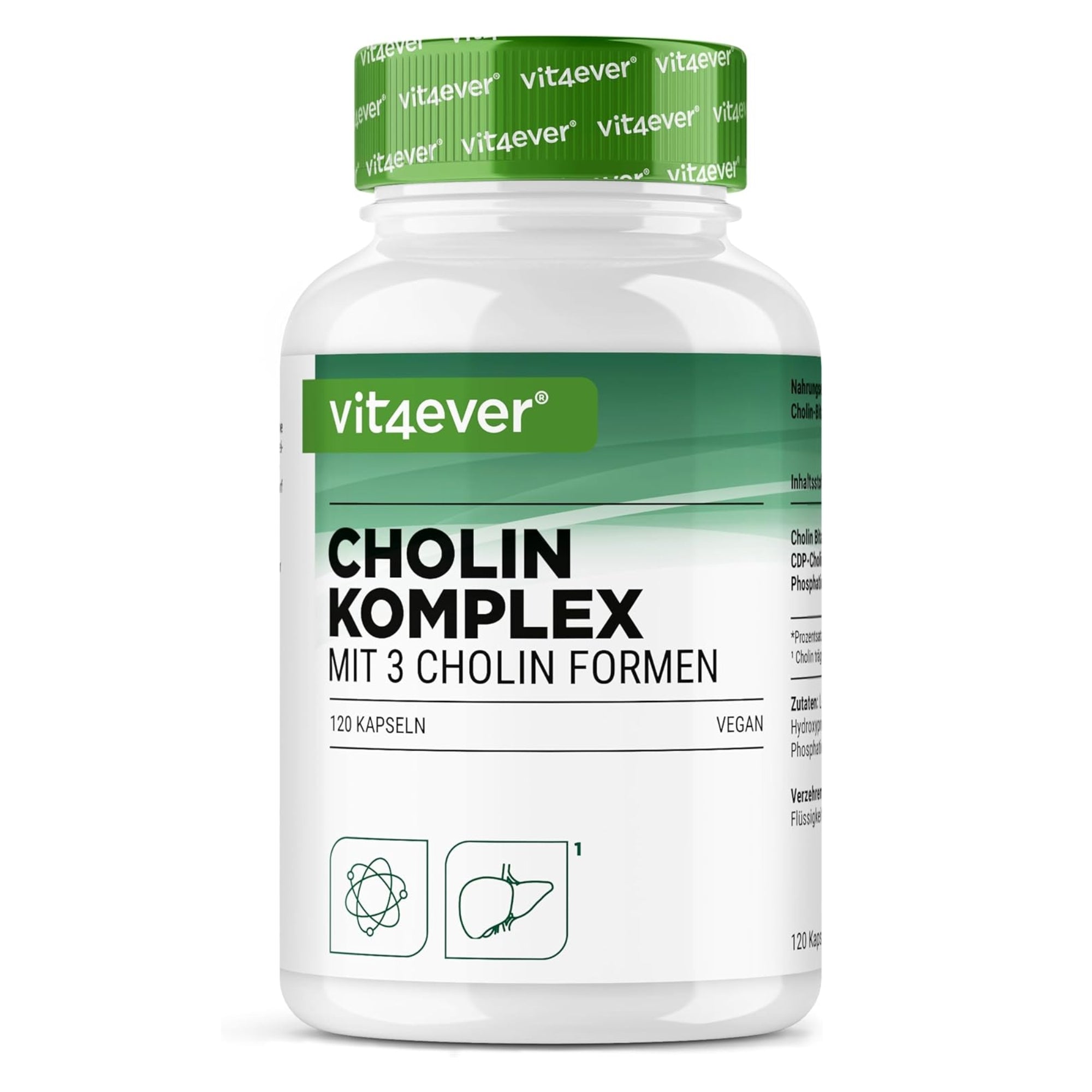 Choline complex met 3 vormen | 120 capsules | Vit4ever