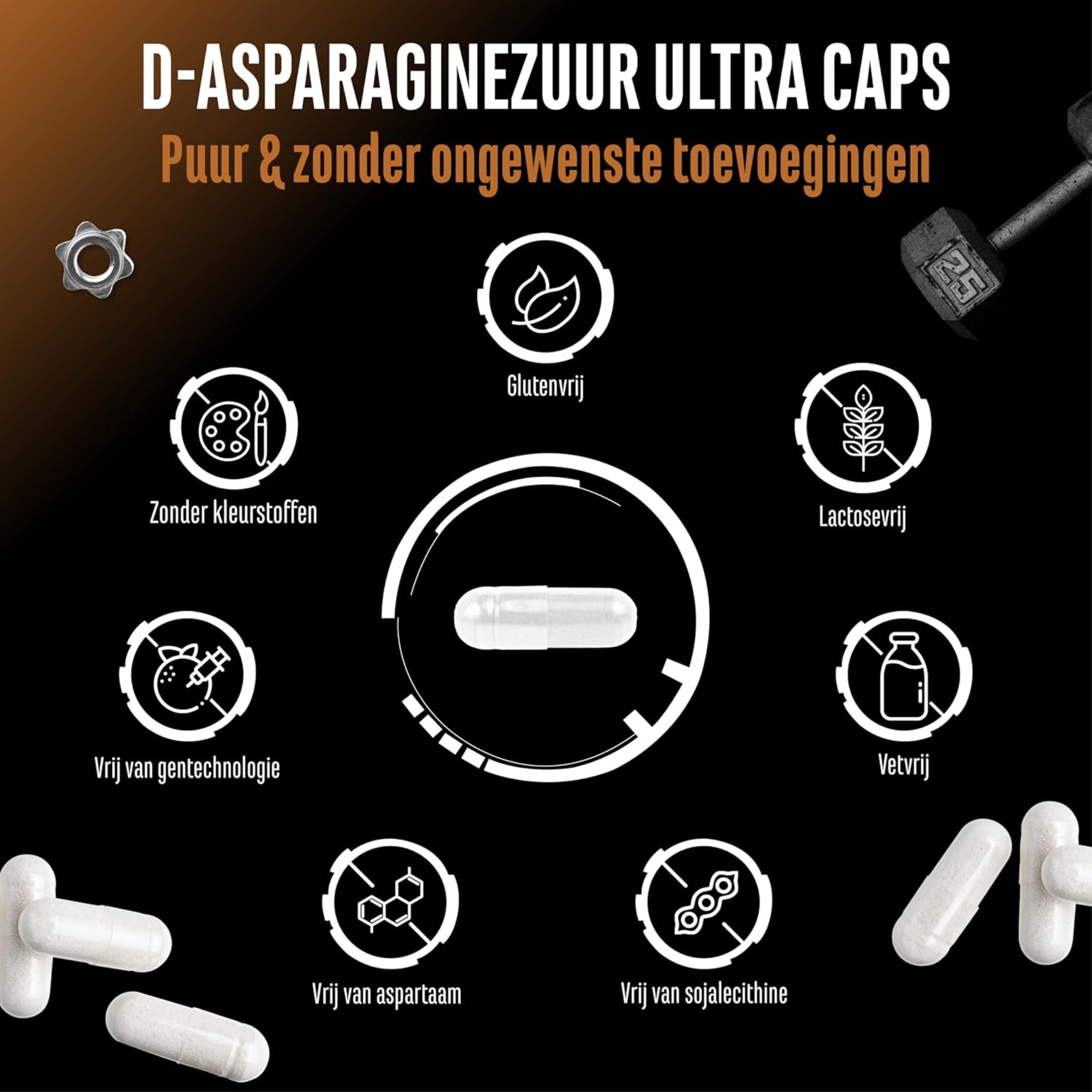 D-Asparaginezuur | 300 capsules | German Elite Nutrition