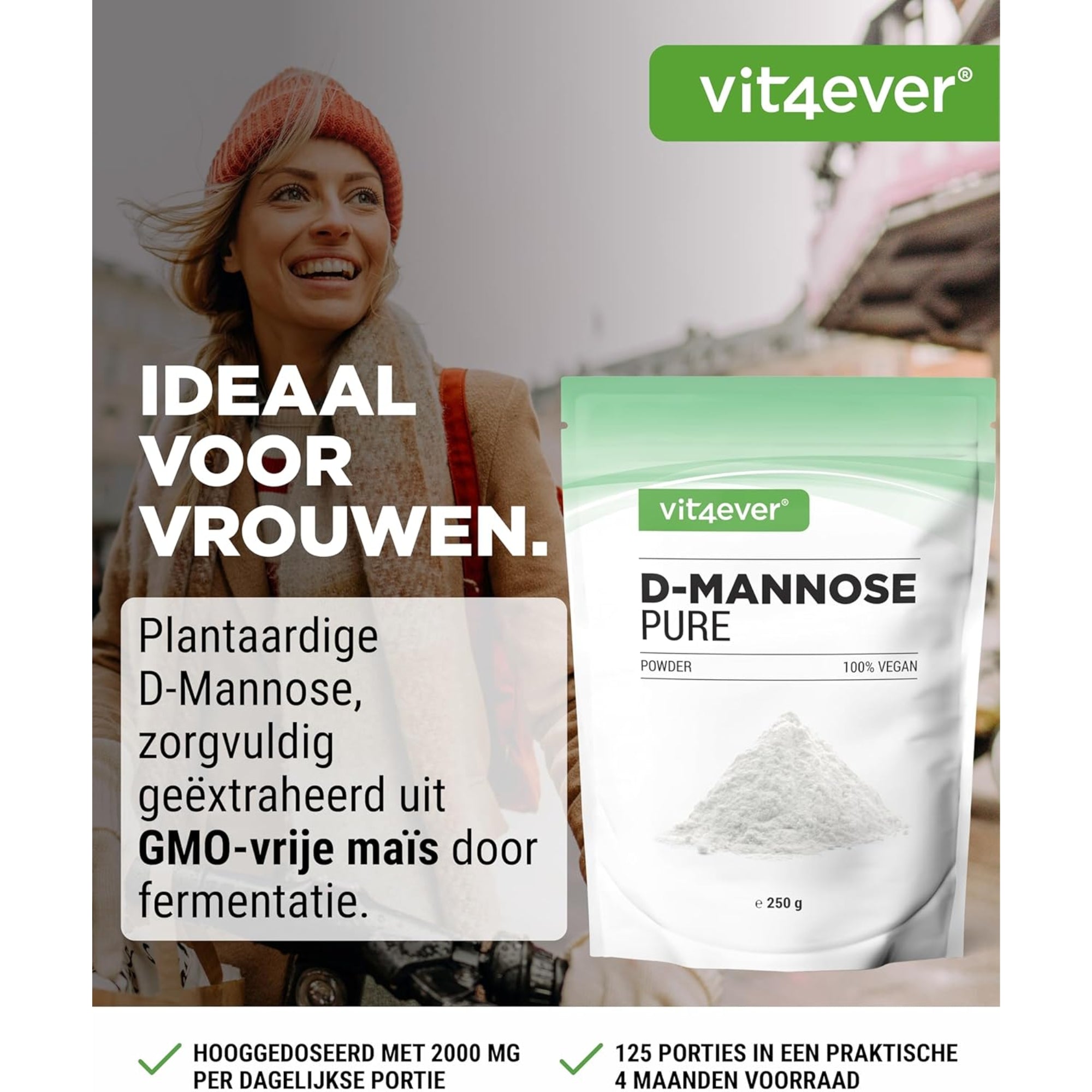 D-Mannose 2000mg | 250gr | Vit4ever