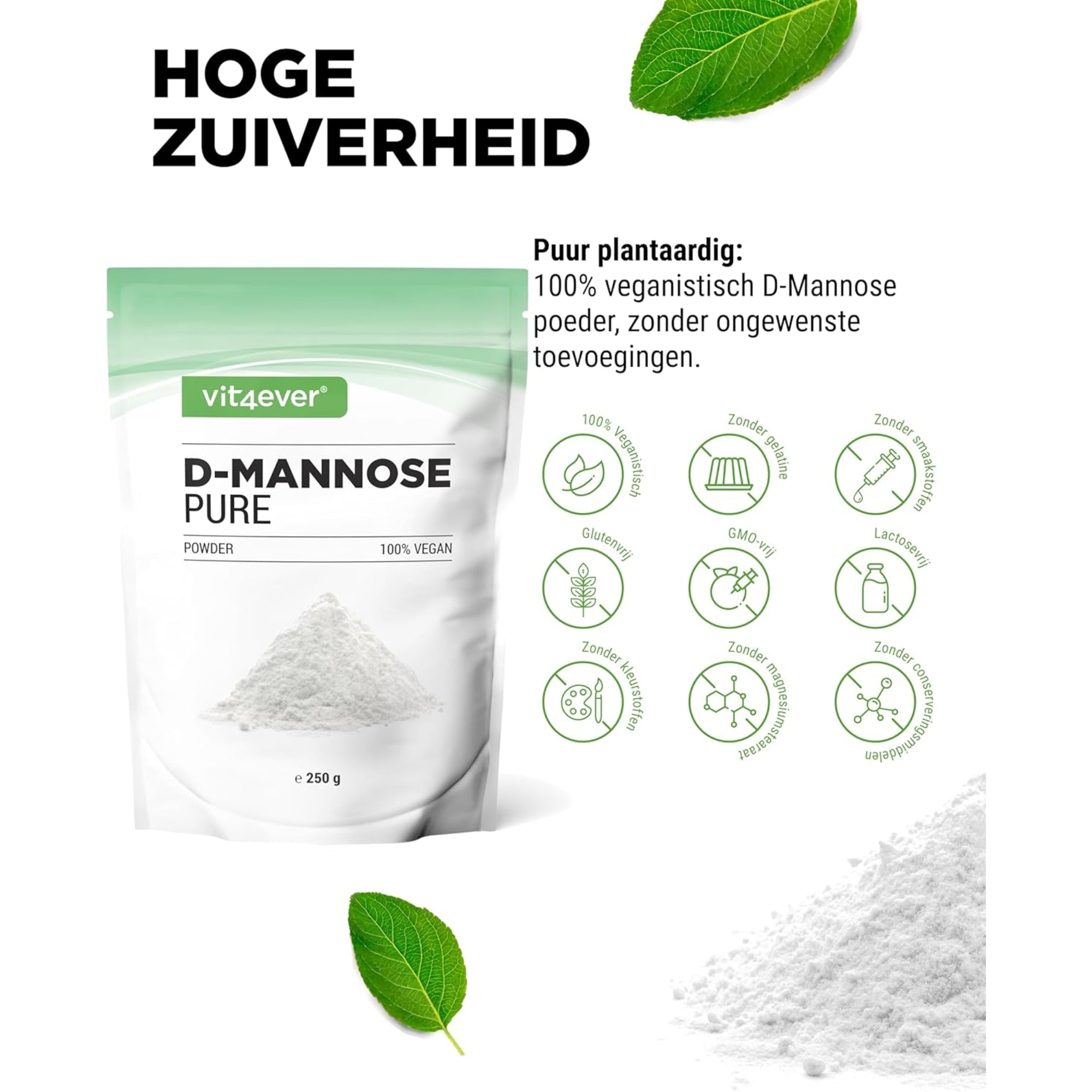 D-Mannose 2000mg | 250gr | Vit4ever