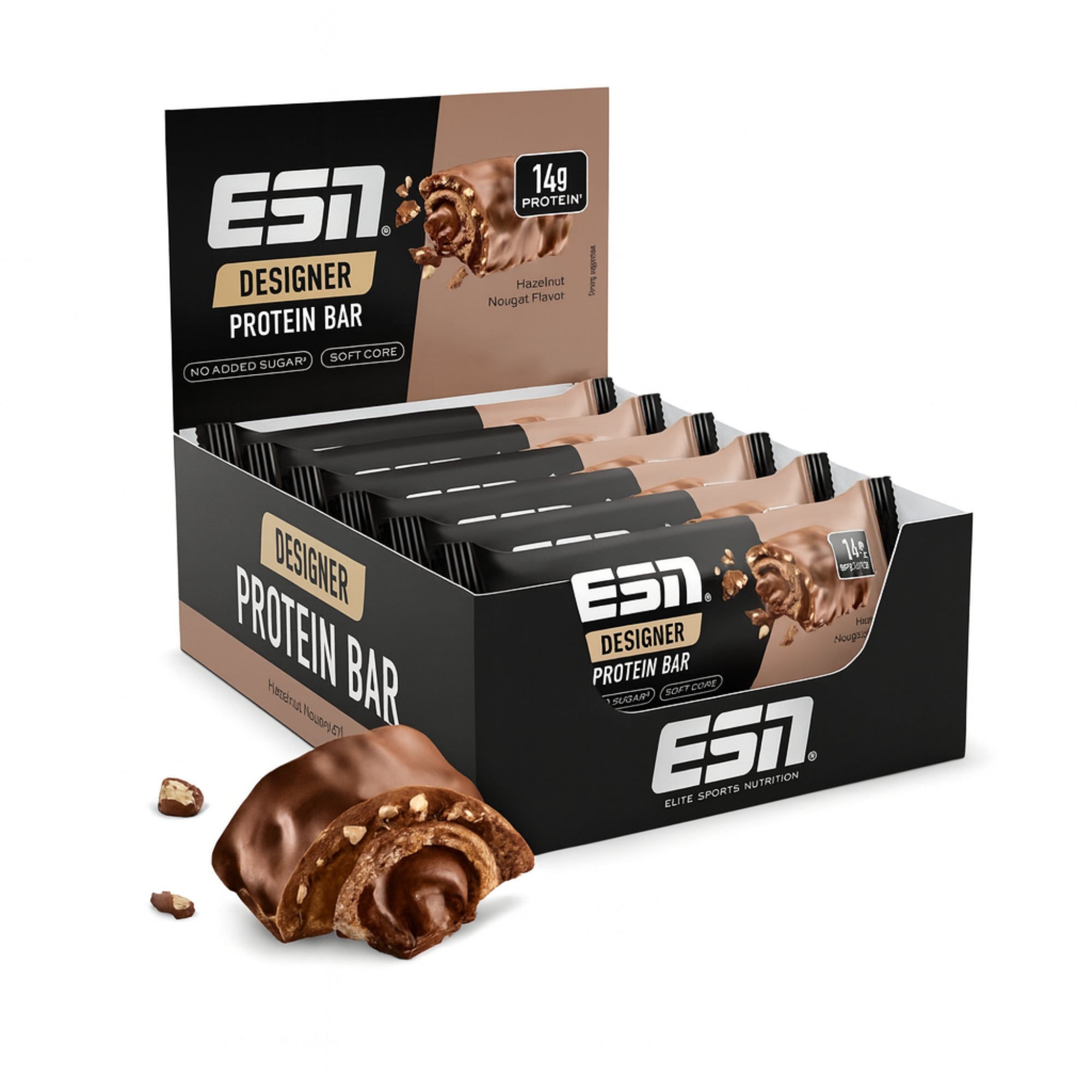 Hazelnut nougat ESN designer protein bar