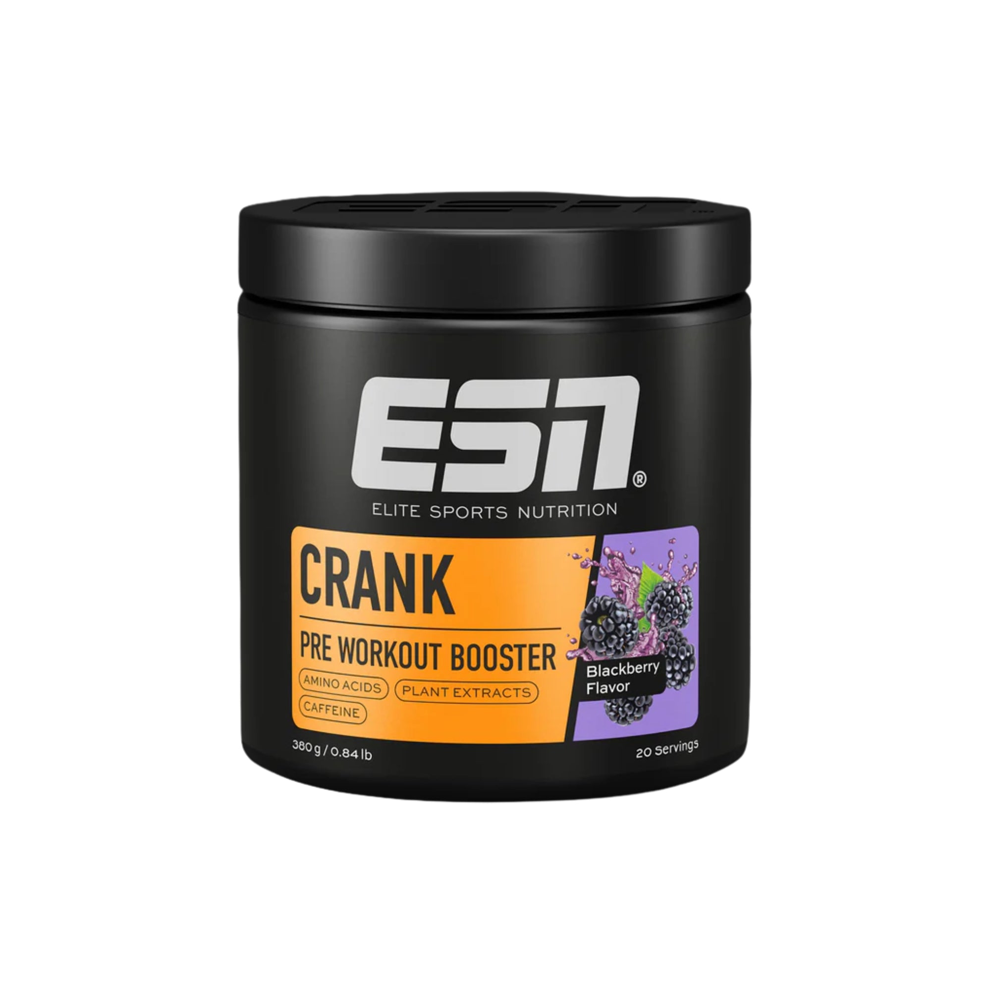 Blackberry ESN Crank Pre Workout Booster 20 Servings