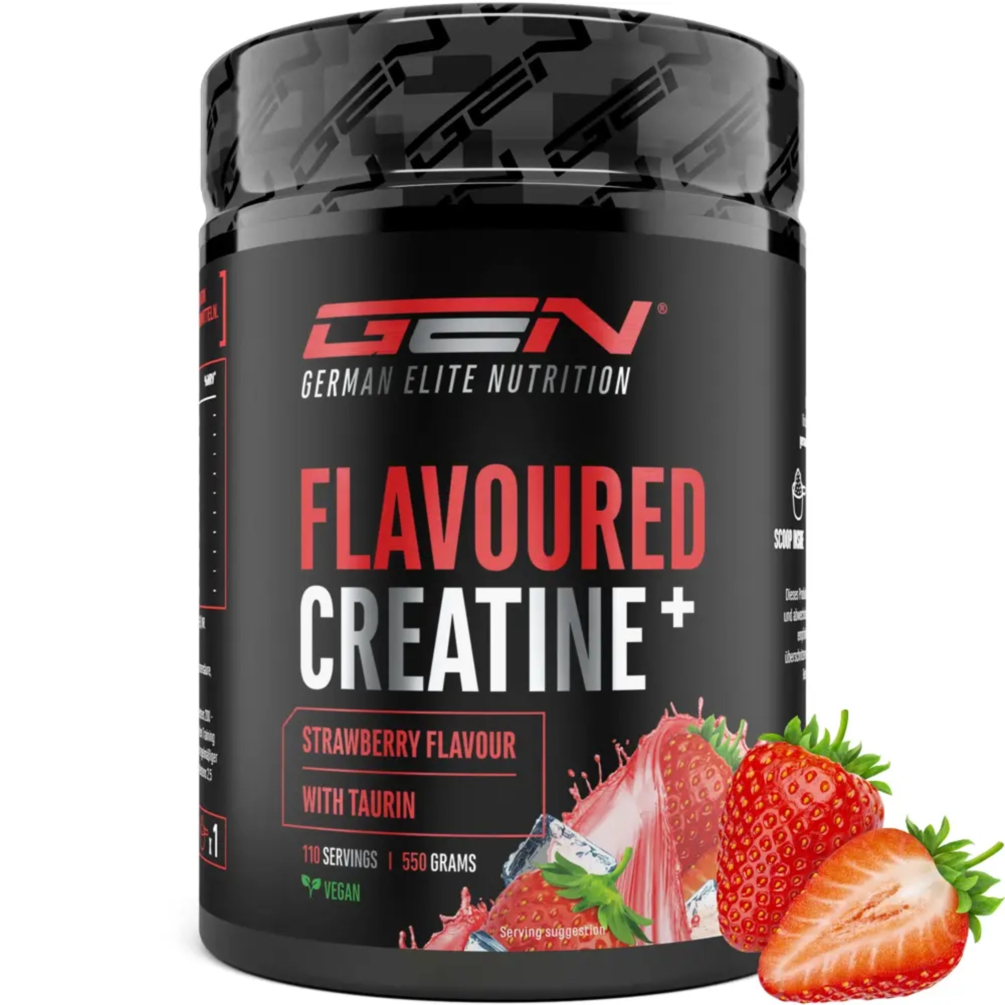 Flavoured Creatine+ (Creatine Monohydraat & Taurine) | 550 g | German Elite Nutrition