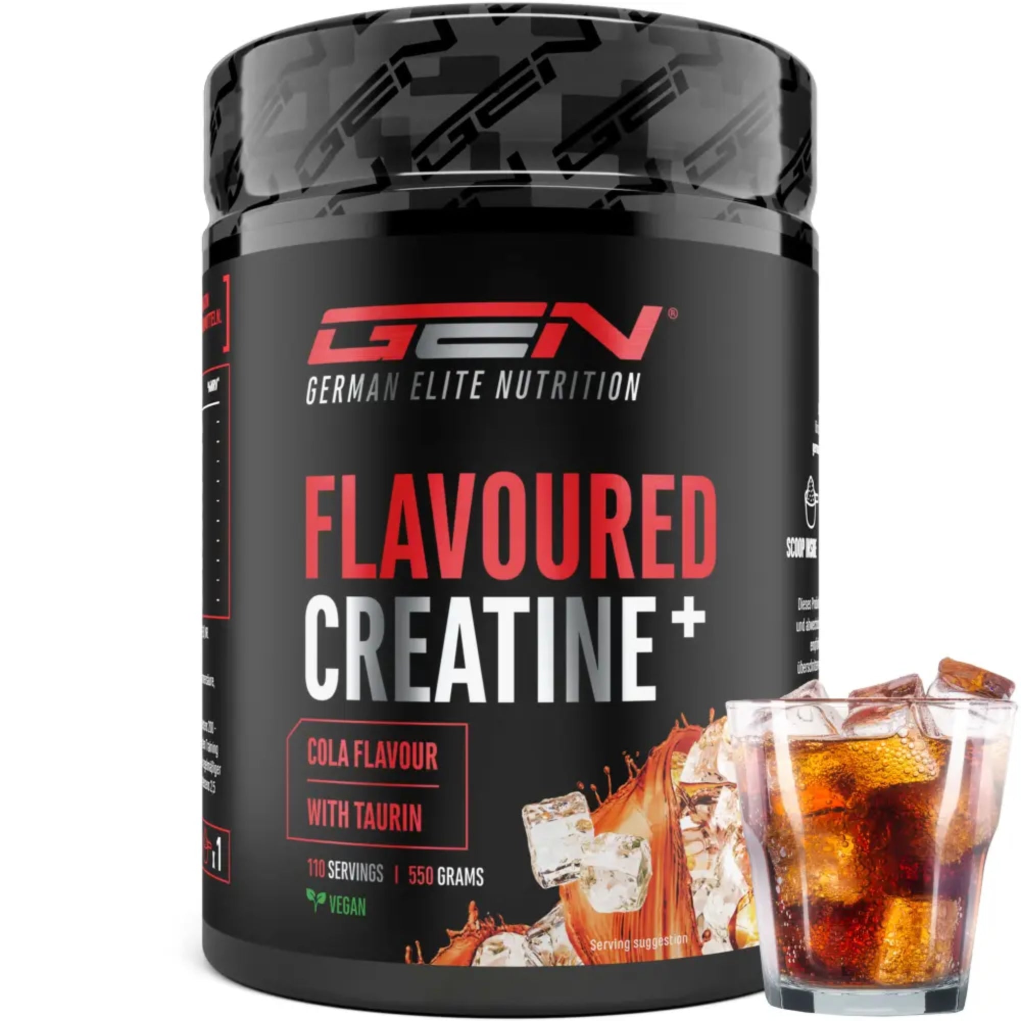Flavoured Creatine+ (Creatine Monohydraat & Taurine) | 550 g | German Elite Nutrition