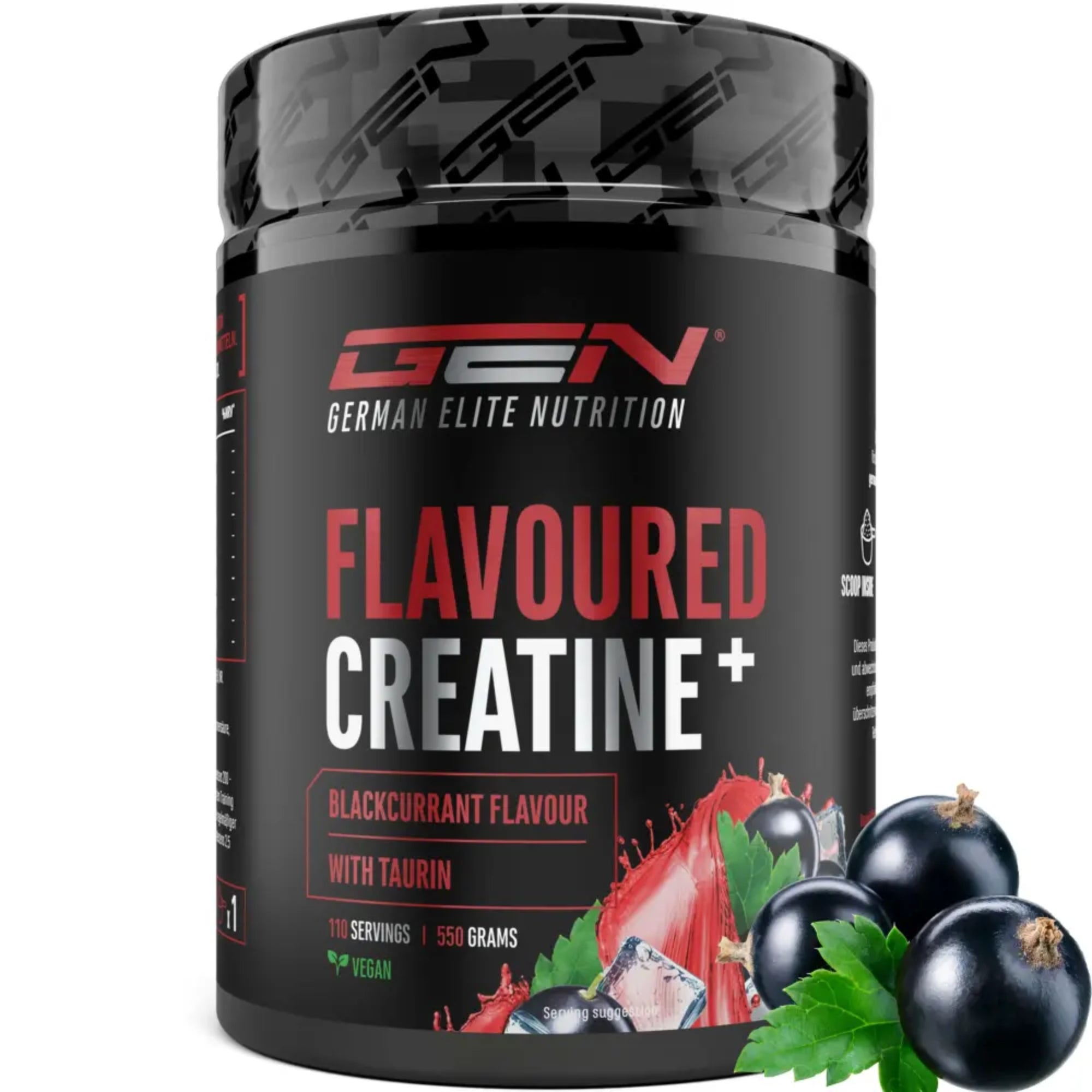 Flavoured Creatine+ (Creatine Monohydraat & Taurine) | 550 g | German Elite Nutrition