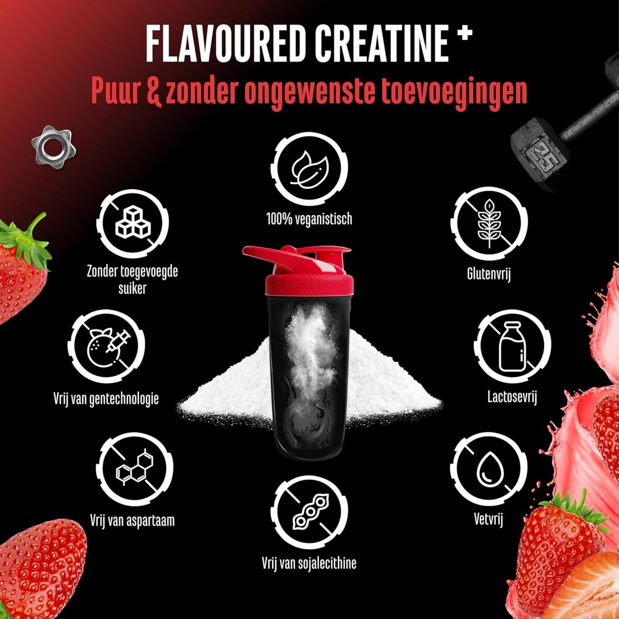 Flavoured Creatine+ (Creatine Monohydraat & Taurine) | 550 g | German Elite Nutrition