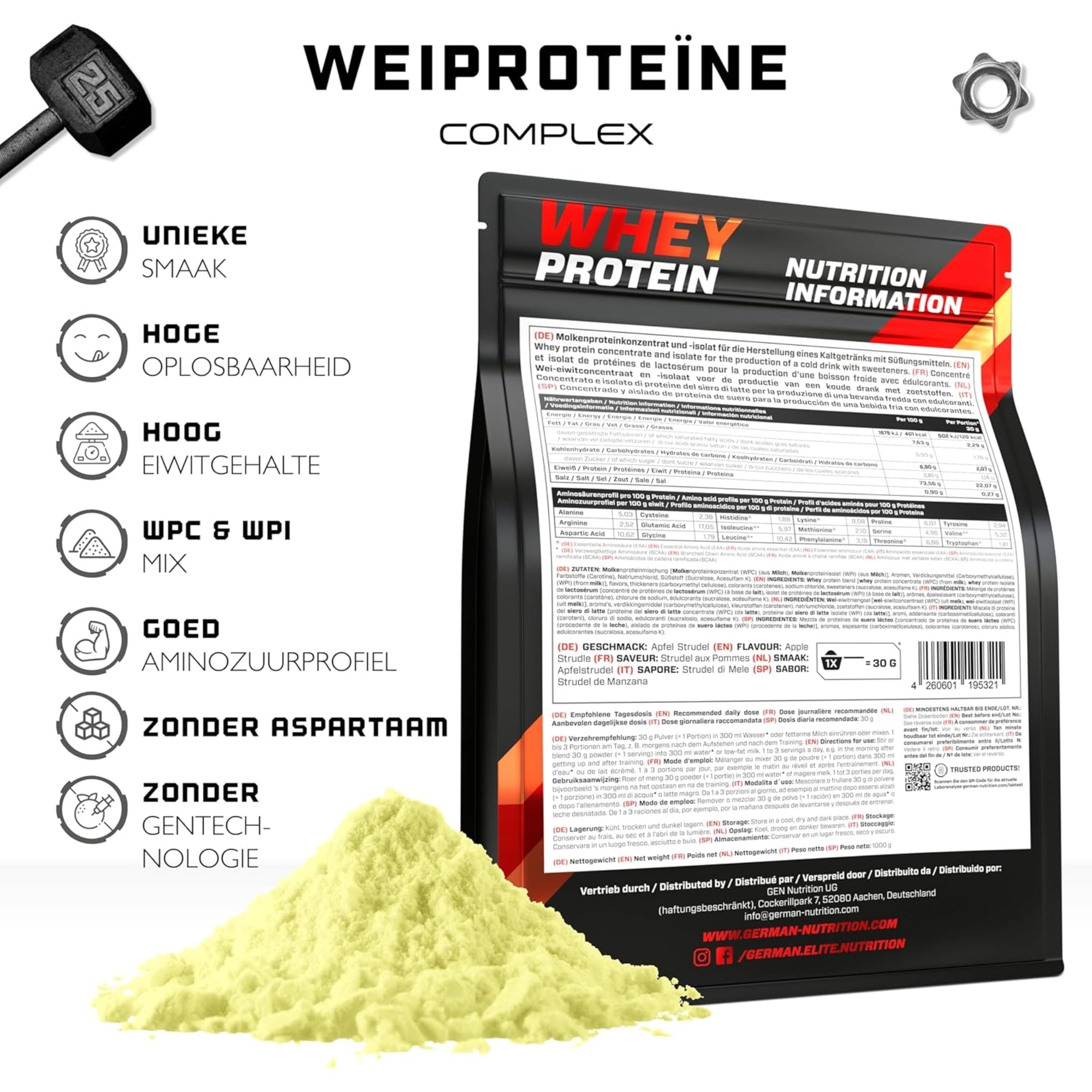 Whey Protein Complex | 1kg | German Elite Nutrition