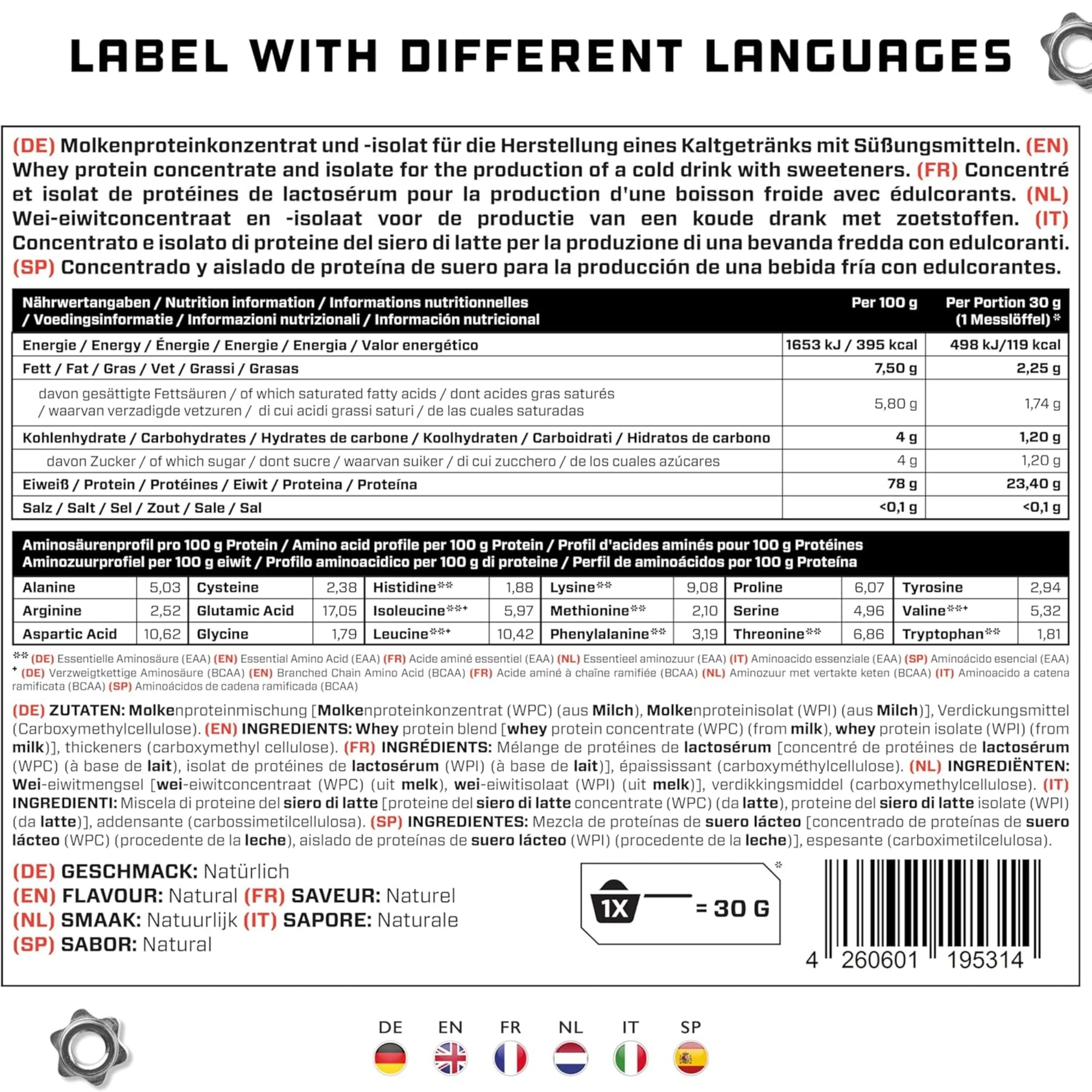 Whey Protein Complex | 1kg | German Elite Nutrition