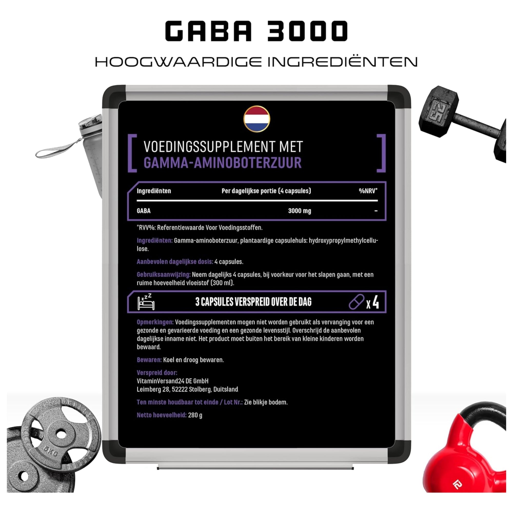 Gaba 3000 aminozuur GEN ingrediënten