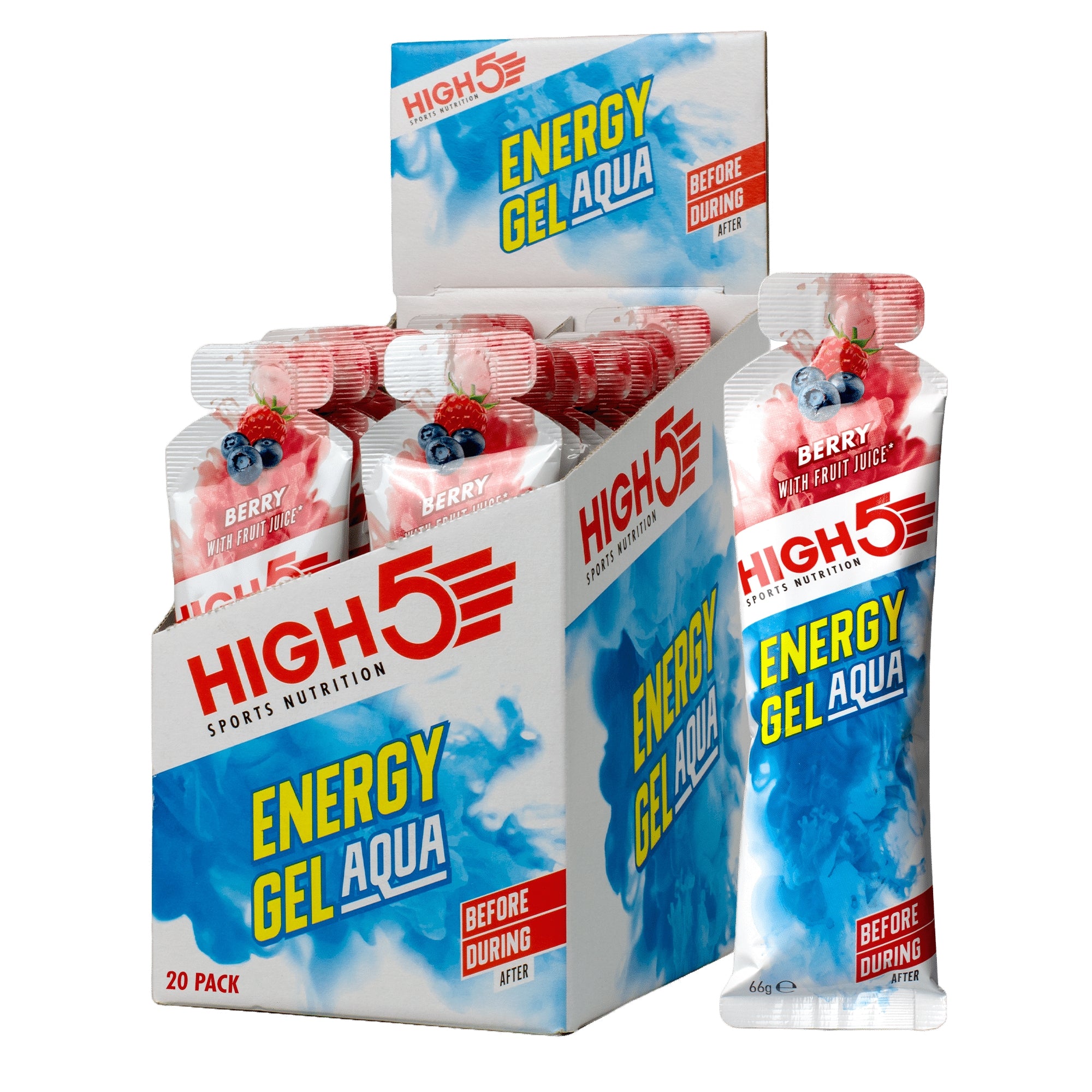 berry High5 Energy Gel Aqua 20 x 66 gr
