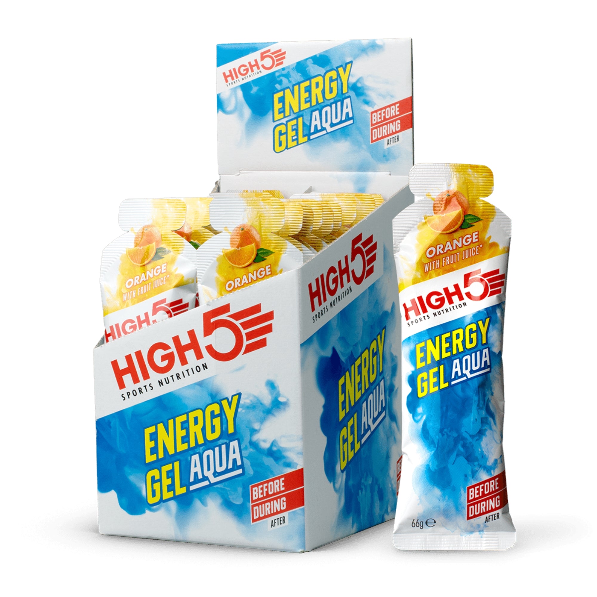 Orange High5 Energy Gel Aqua 20 x 66 gr