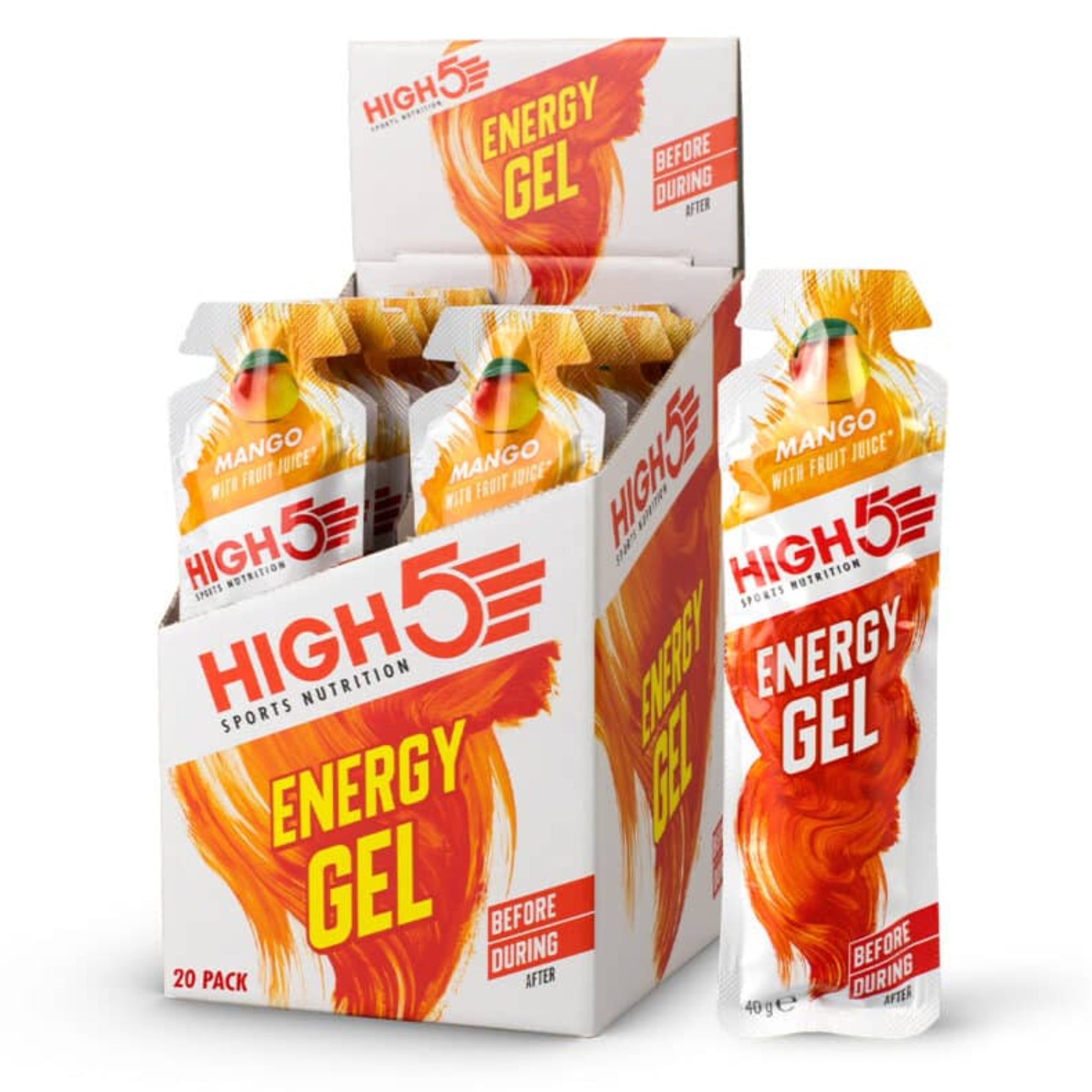 Mango High5 Energy Gel 20 x 40 gr
Energiegels