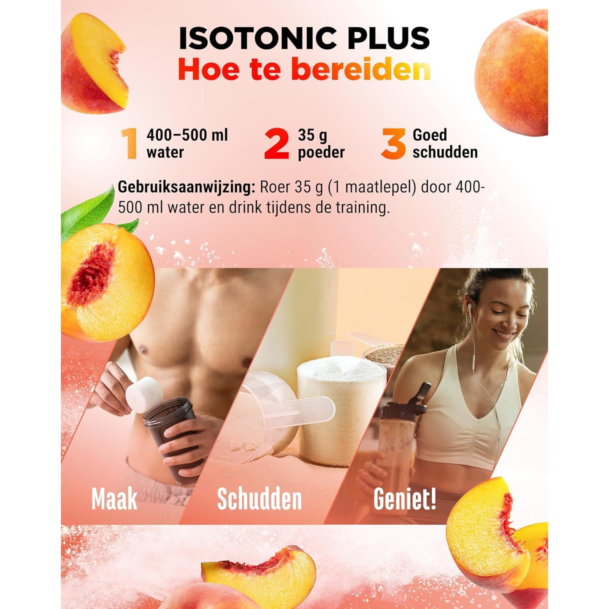 Isotonic Plus Hydration & Recovery Drink (Elektrolytcomplex + B-vitamines) | 1050 g | Vit4ever