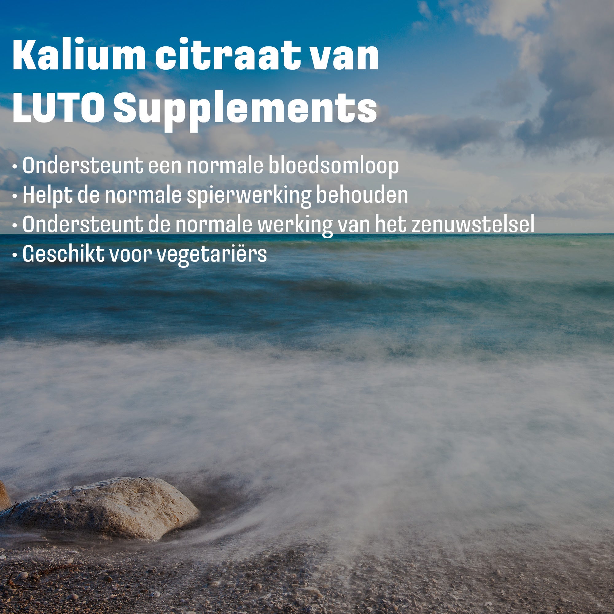 Kalium (Potassium) met Fruits & Greens | 90 tabletten | LUTO Supplements