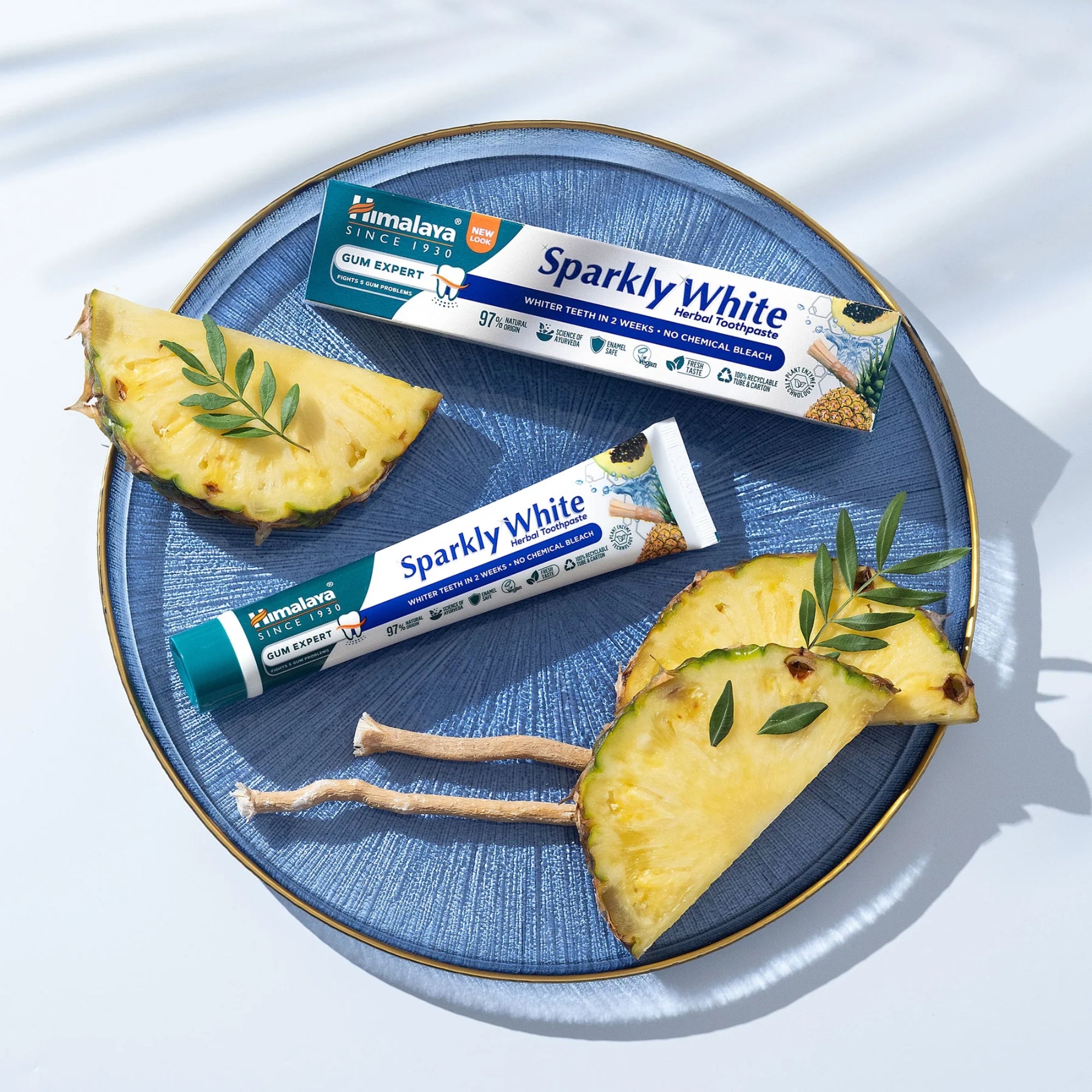 Sparkly White Herbal kruidentandpasta | 75ml | Himalaya