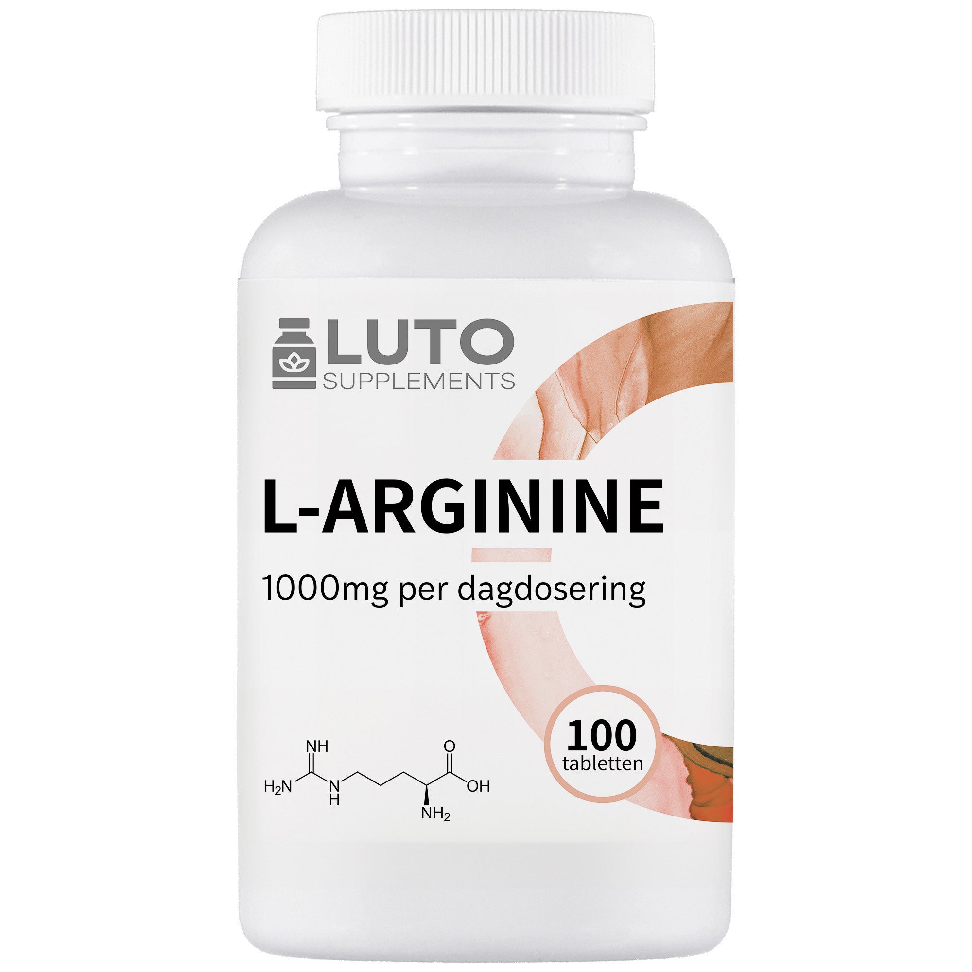 L-Arginine (L-Arginine Base) 1000mg | 100 tabletten | LUTO Supplementsts