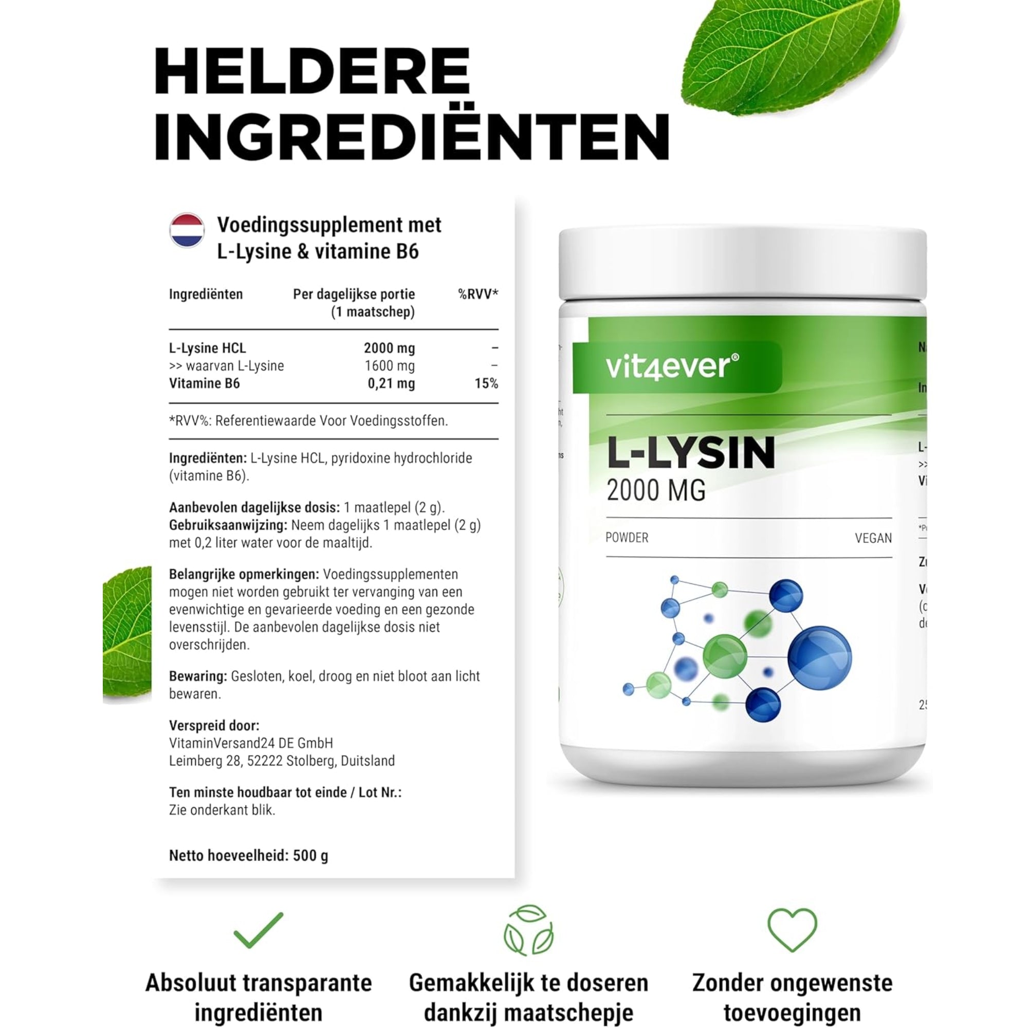 L-Lysine 2000mg Product Foto 3