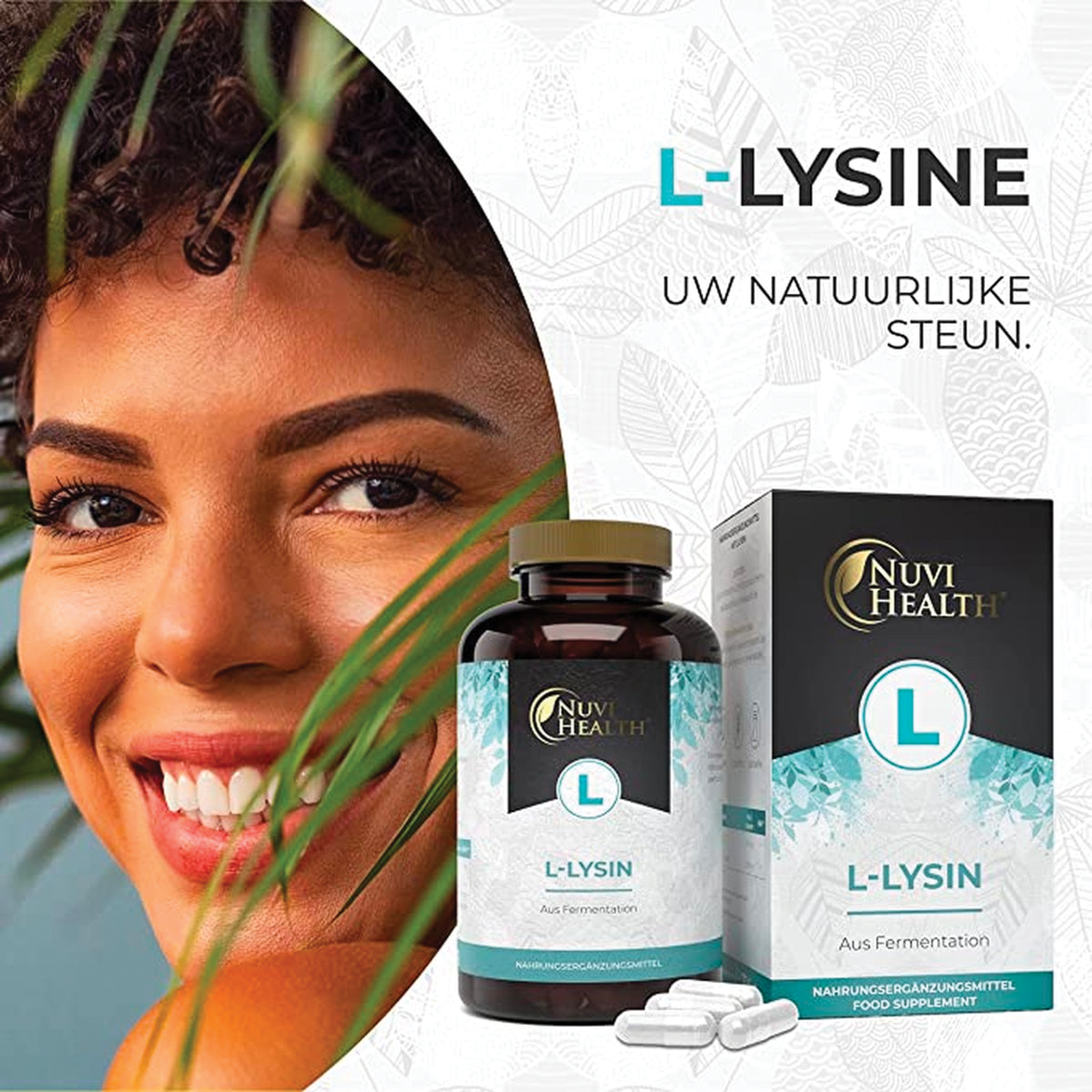 L-Lysine | 365 Capsules | 1500mg per dag dosering | Nuvi Health