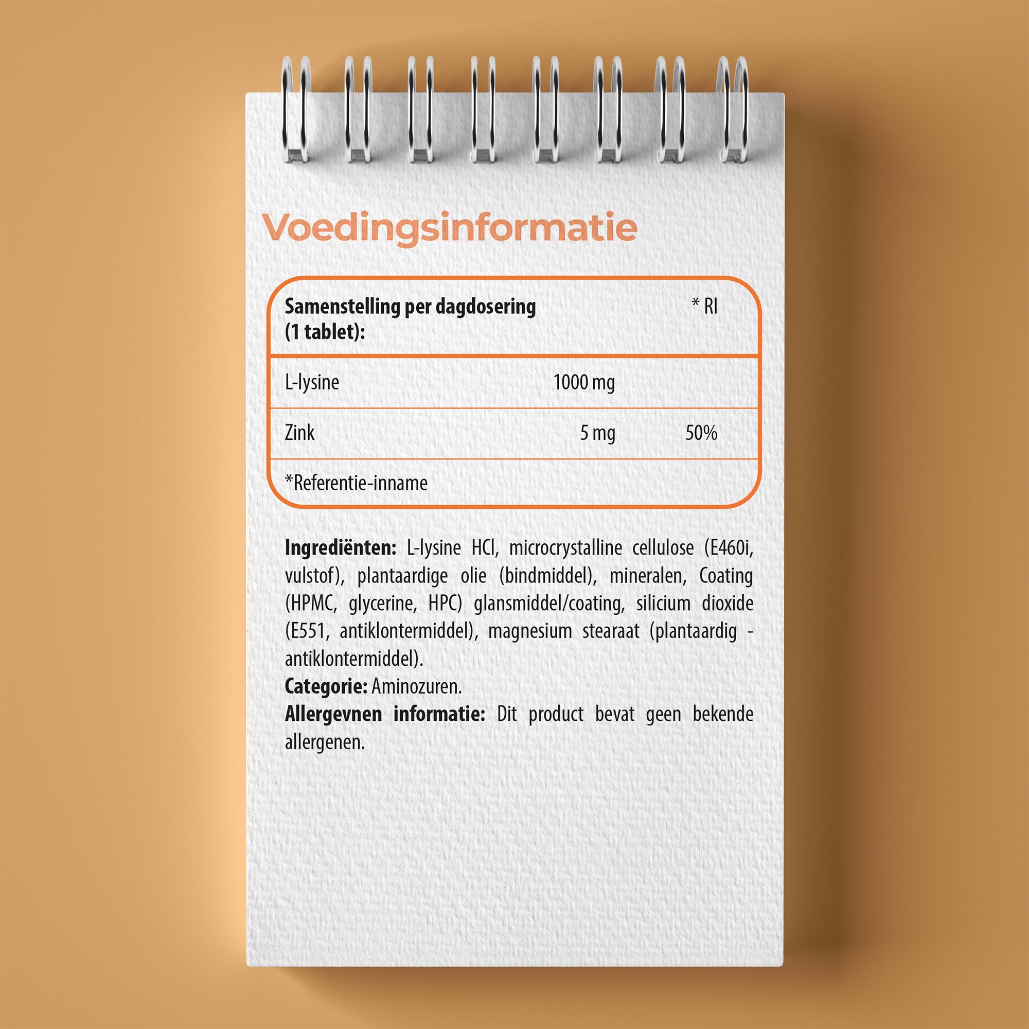 L-Lysine | 1000 mg per tablet | 90 tabletten | Zonder ongewenste toevoegingen | Hoog gedoseerd | Veganistisch | Luto Supplements
