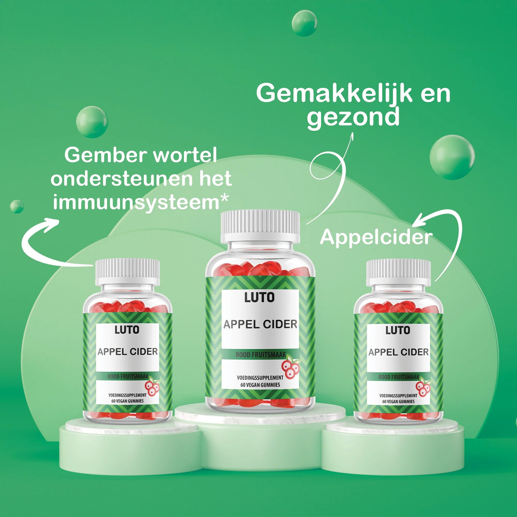 Appel Cider samnestelling Luto Supplements