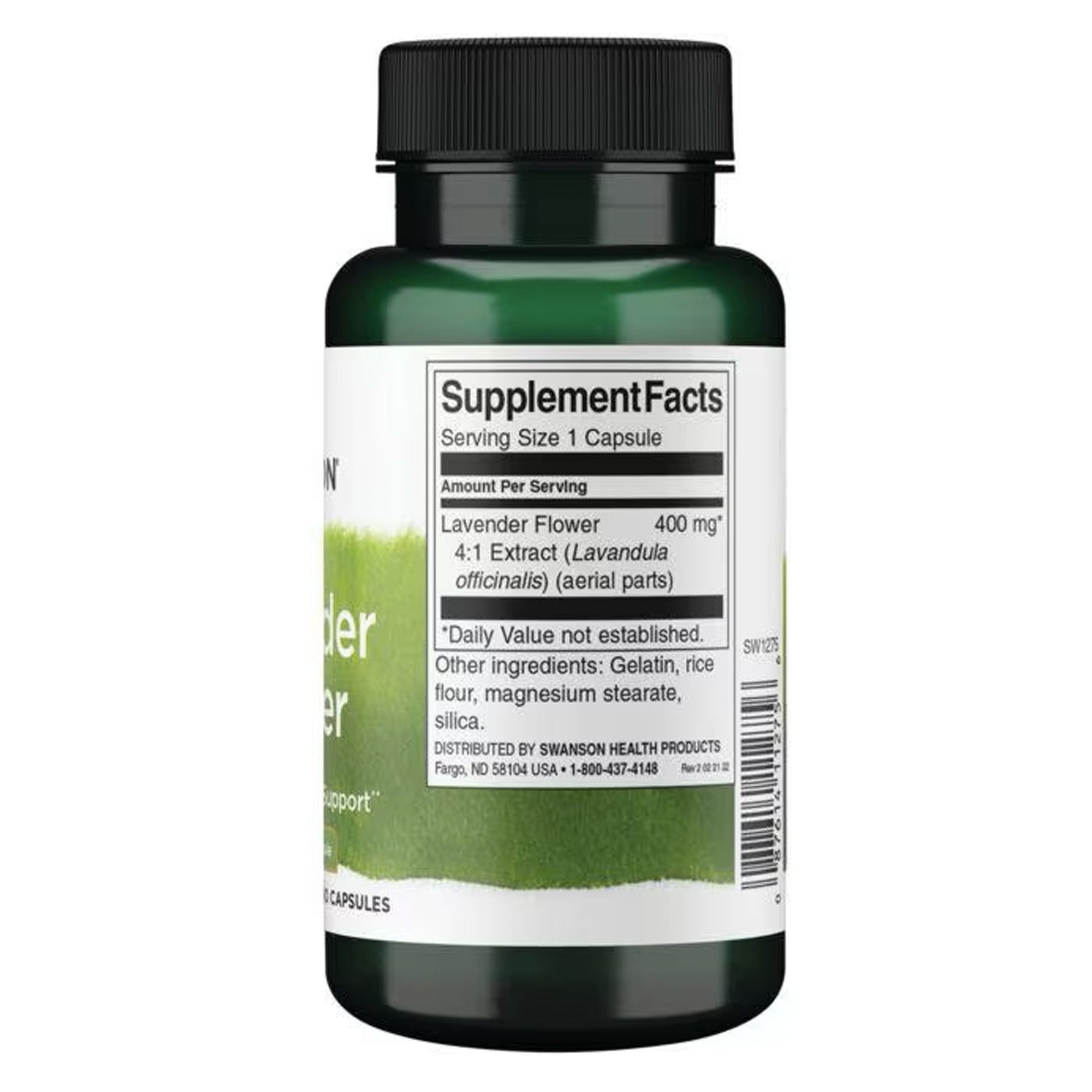 Lavender Flower / Lavendel Bloem (Lavandula officinalis), 4:1 Extract, 400mg , 60 Capsules Swanson