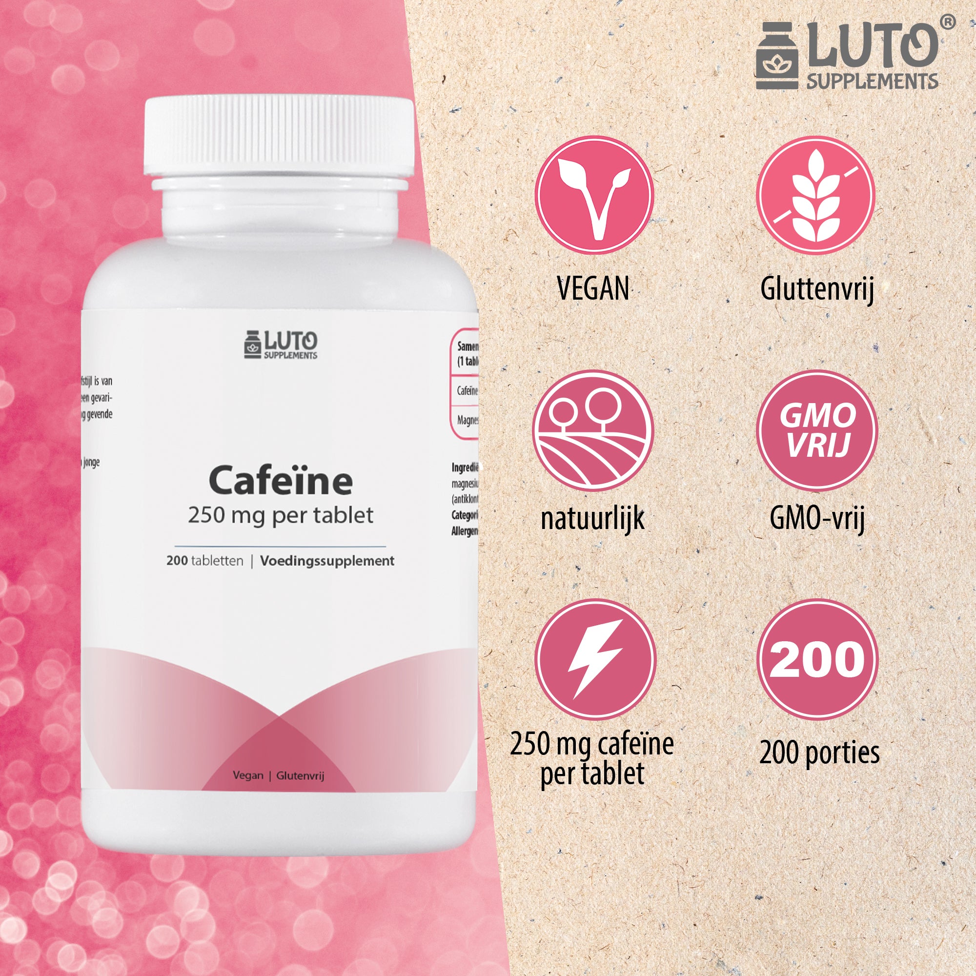 cafeine tabletten hoog gedoseerd