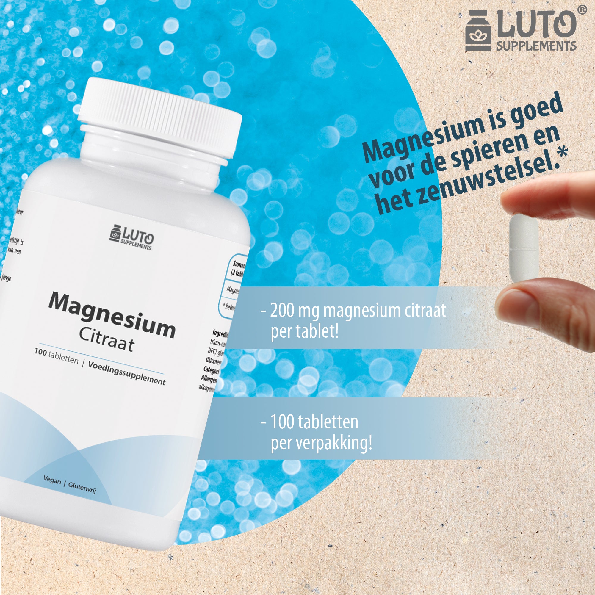 Magnesium citraat 100 tabletten