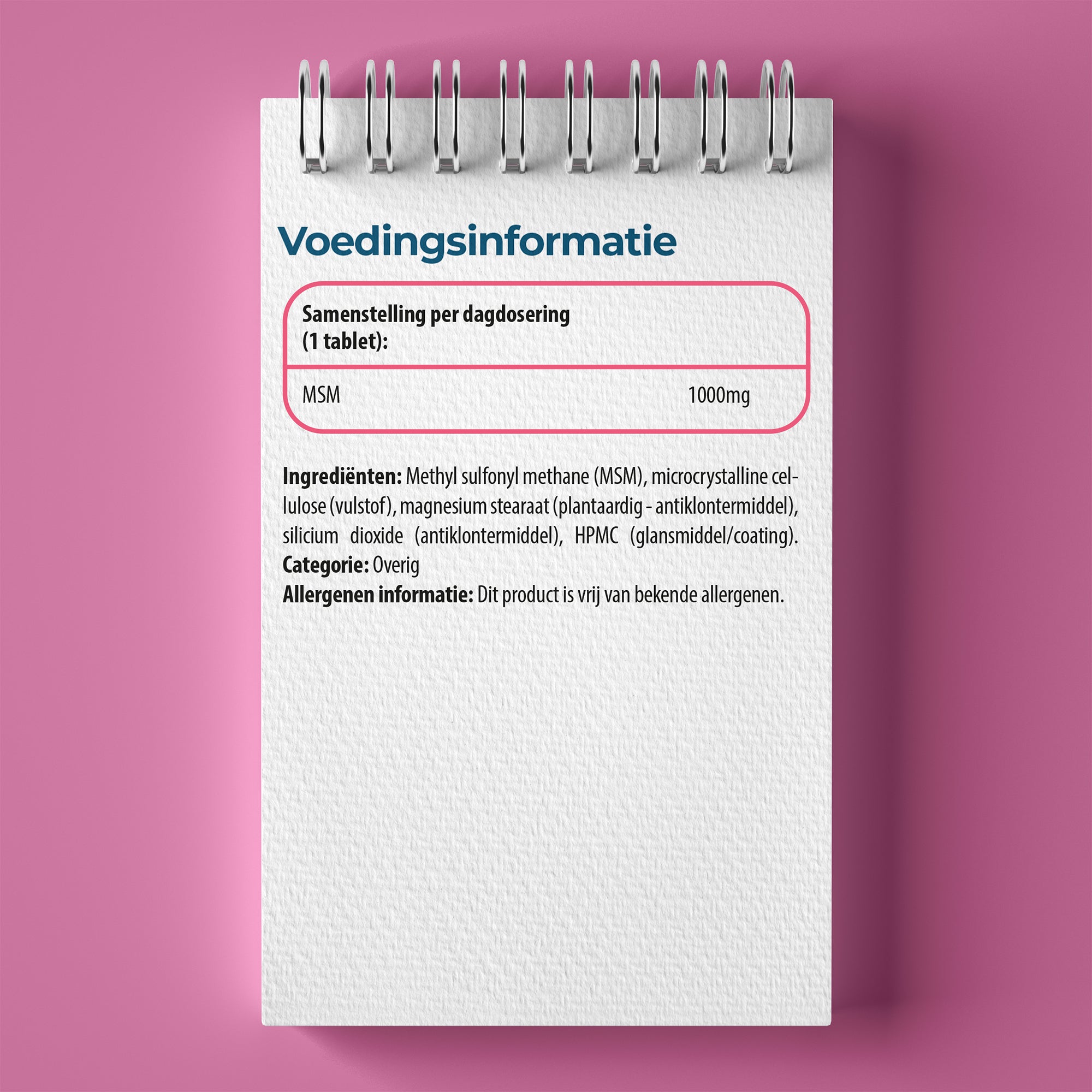 MSM 1000 mg - Methyl Sulfonyl Methaan - Botten & Gewrichten* - 90 tabletten - zonder toevoegingen - 3 maanden voorraad - Natuurlijke vorm organisch zwavel - veganistisch - Luto Supplements