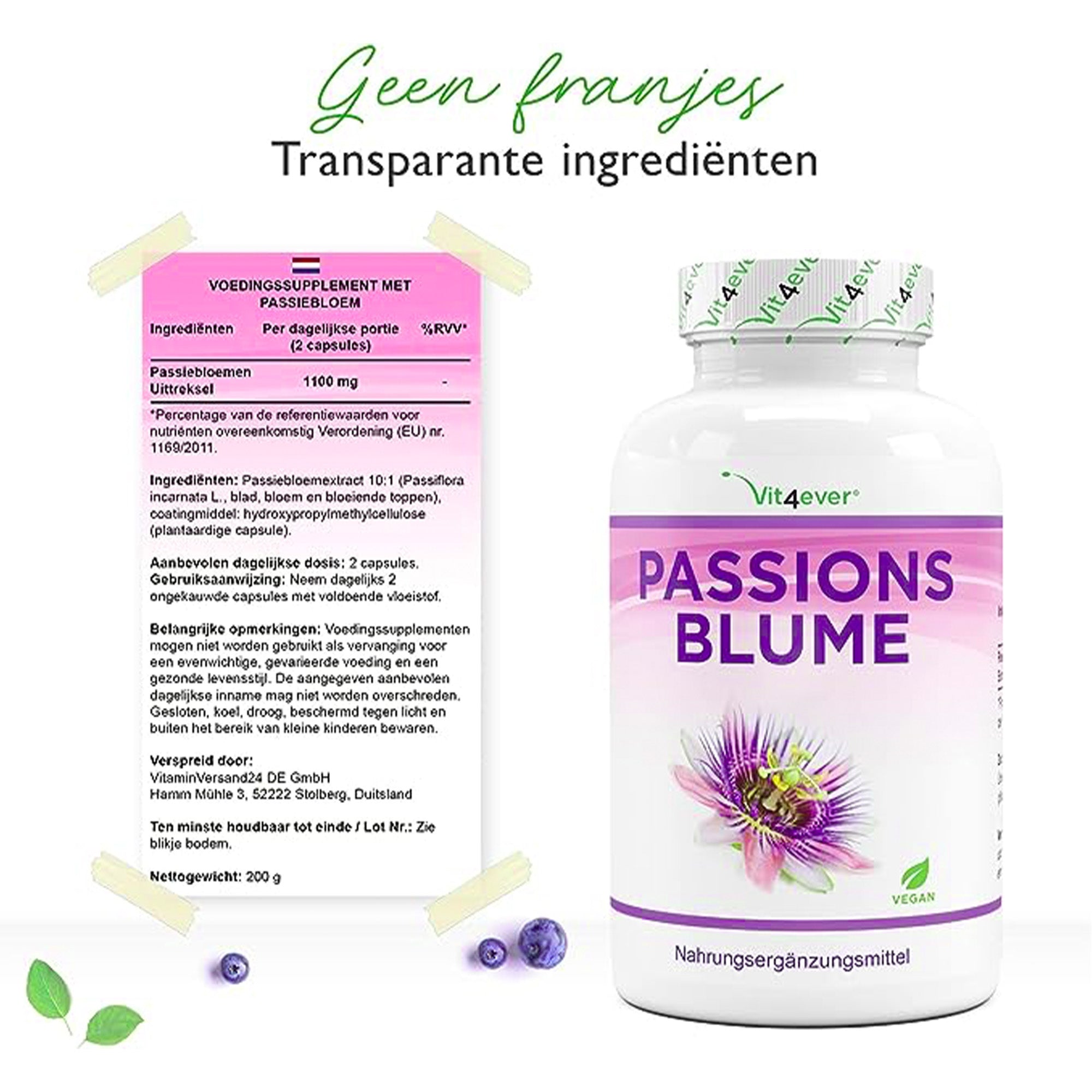 ingrediënten passiebloem extract