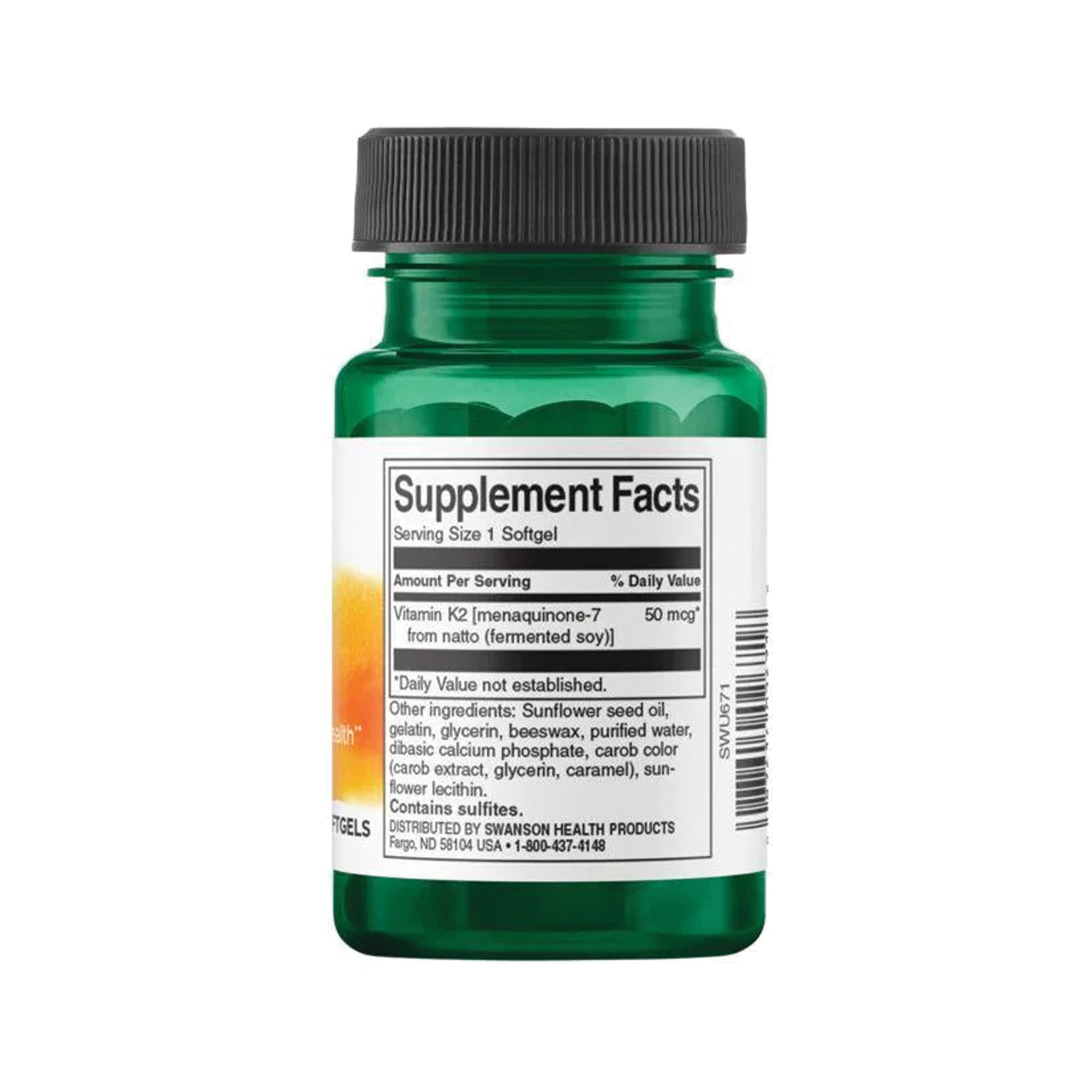 Swanson health Ultra Natural Vitamine K2 (Menaquinone-7 from Natto) 50mcg