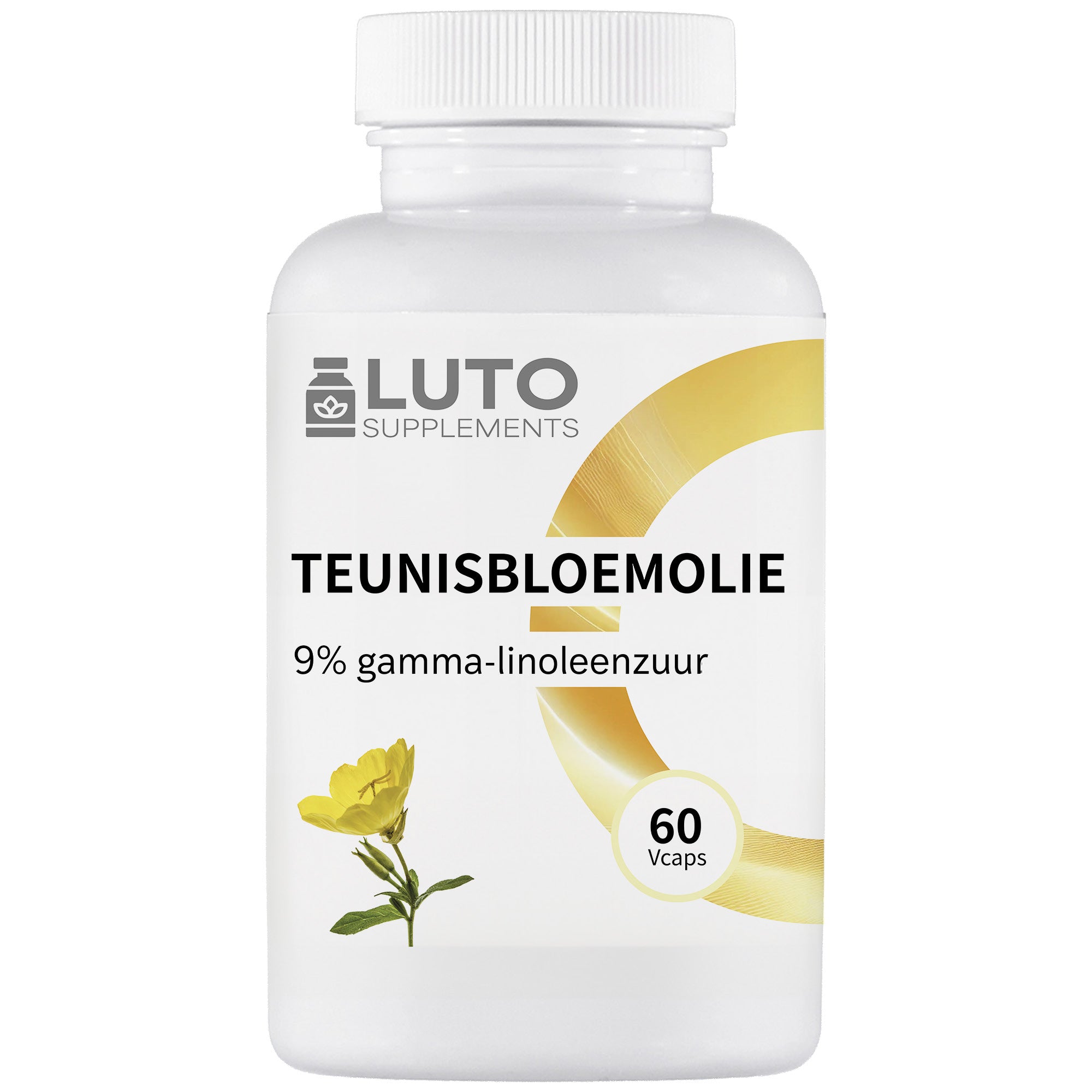 Teunisbloemolie (Evening Primrose Oil) 1000mg | 60 vcaps | LUTO Supplements