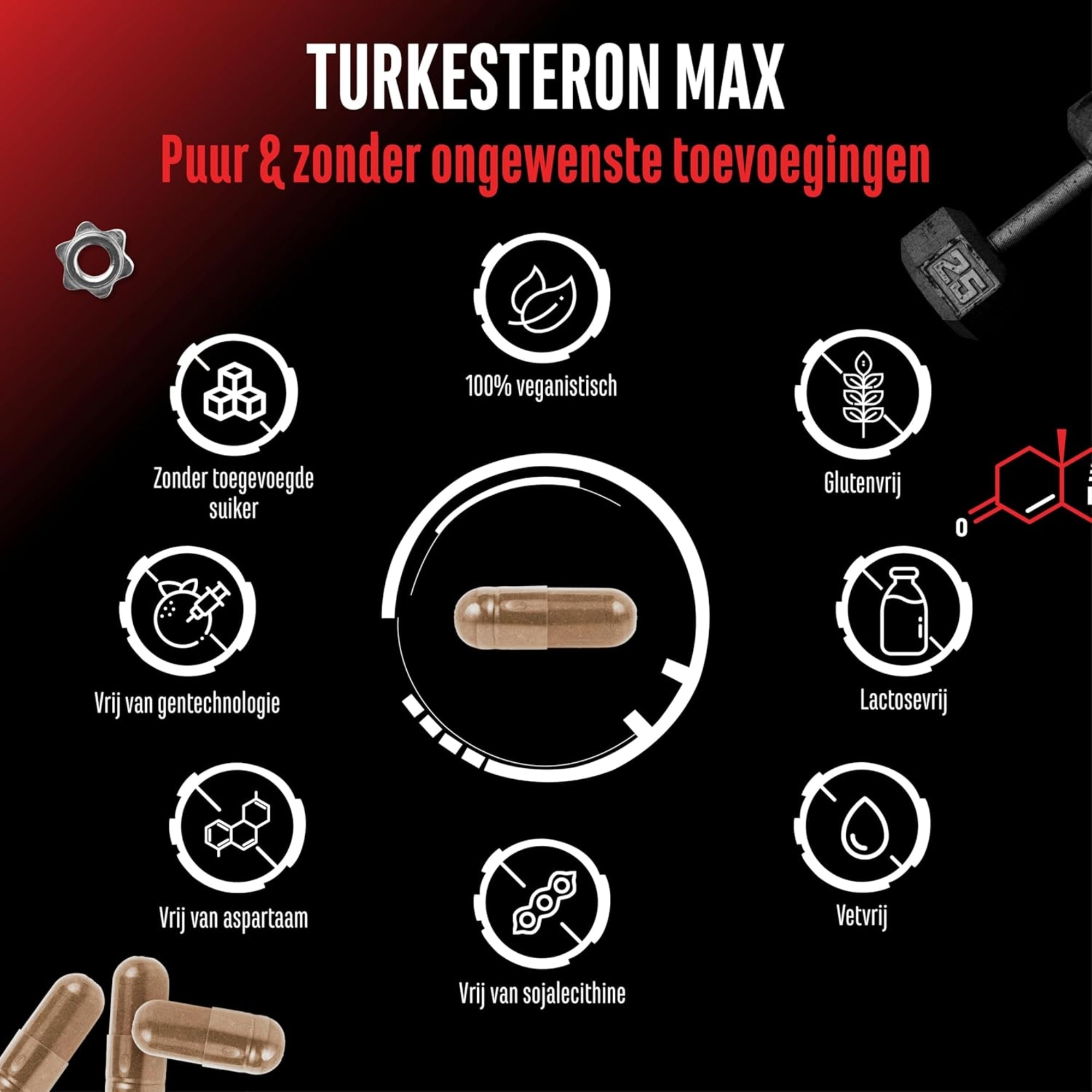 Turkesteron Max (Ajuga Turkestanica Extract) 1510mg | 120 Capsules | German Elite Nutrition