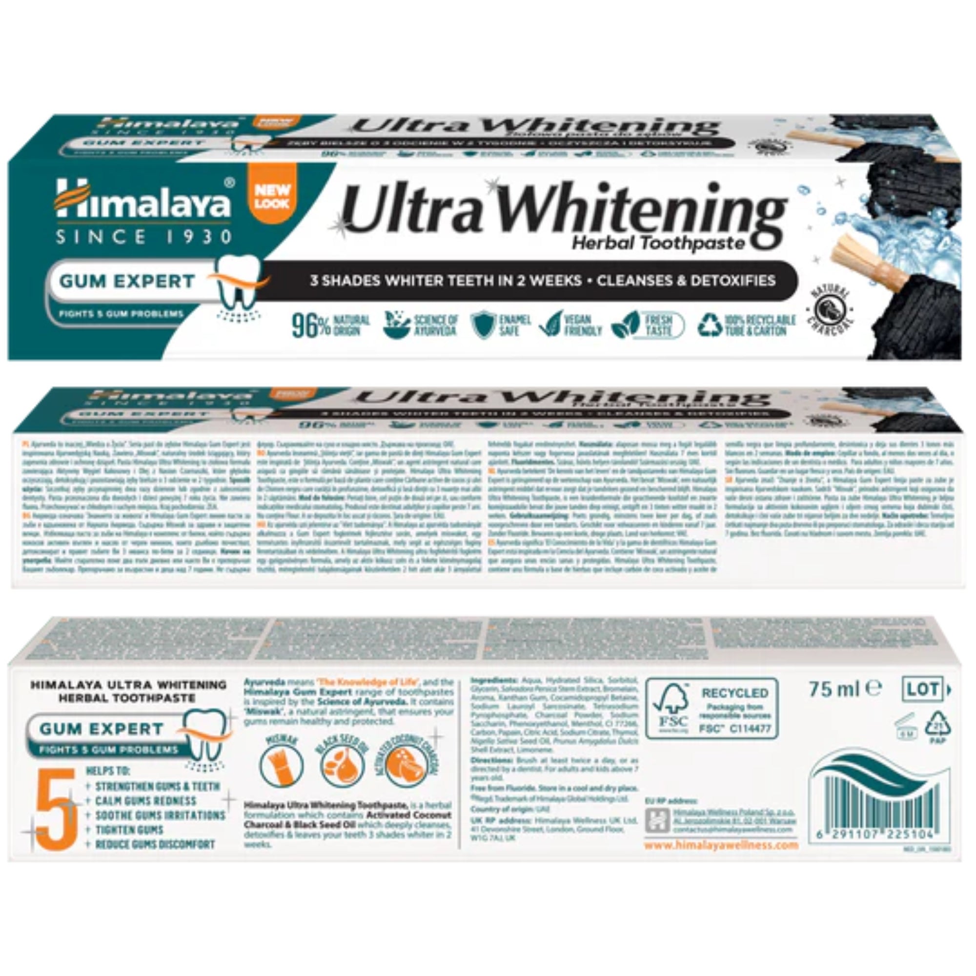Ultra Whitening Tandpasta | 75ml | Himalaya